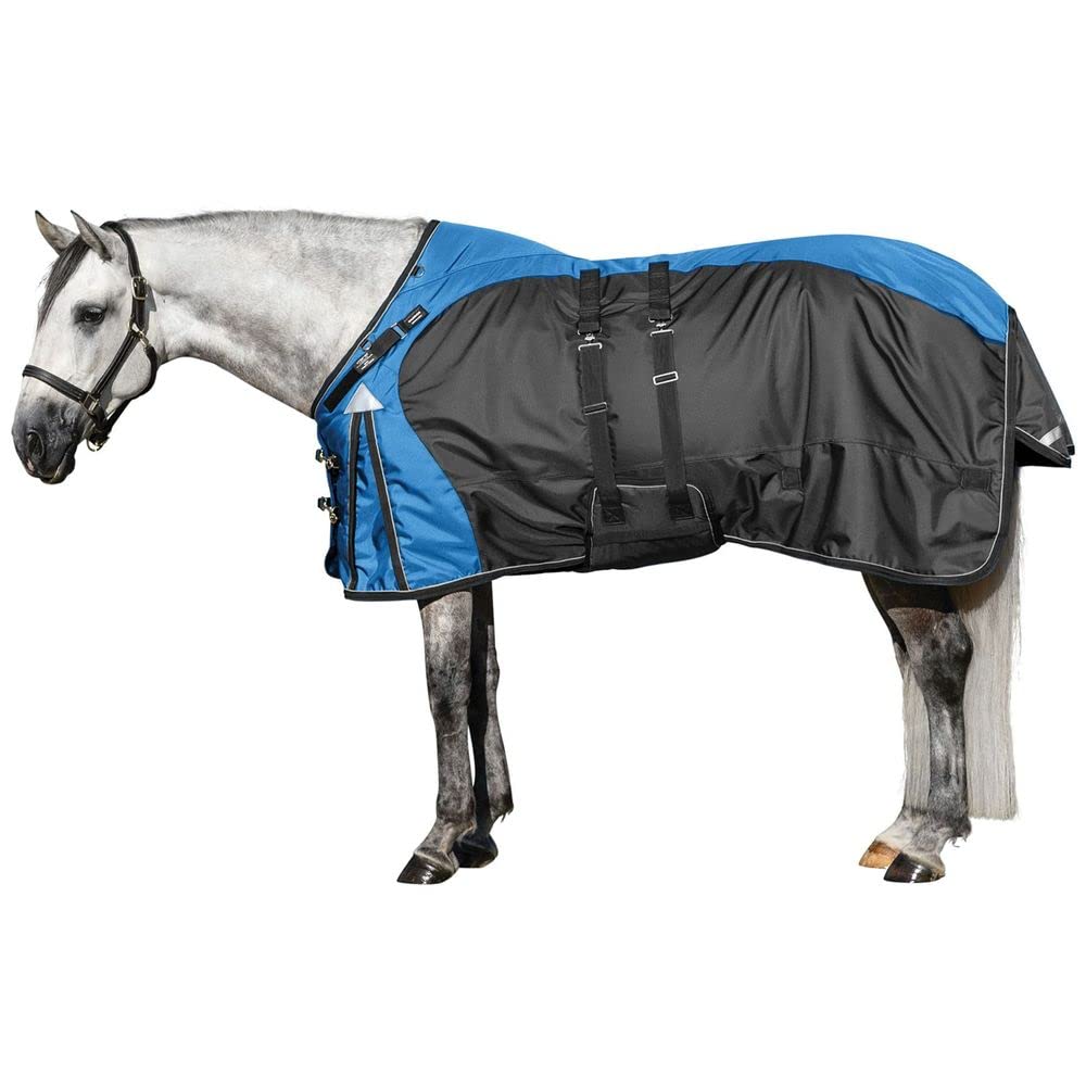 Warrior VTEK Adjusta-Fit Bellyband Horse Turnout Blanket - Waterproof Winter Horse Blanket with VTEK Wither Relief Technology | Keeps Horses Dry in Rain & Snow | Ideal for Cold Weather Riding, Stable Blanket & Outdoor Turnout