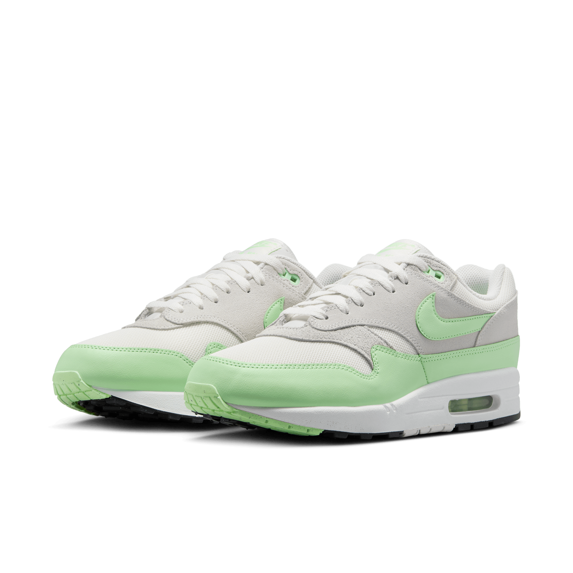 Nike Air Max 1 Essential Running Shoes - Summit White/Vapor Green - Comfortable Athletic Sneakers for Men & Women | Perfect for Gym, Jogging & Casual Wear