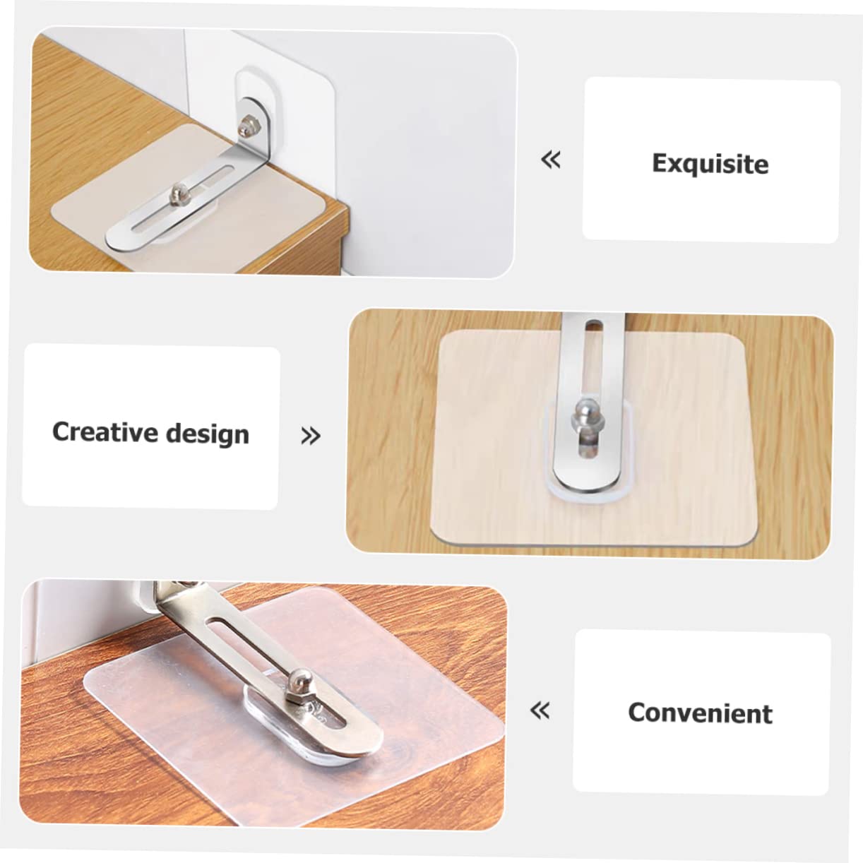 Heavy Duty Adhesive Furniture Anchors for Child Safety - ORFOFE Toddler Proofing Locks Secures Cabinets, Dressers & Bookshelves to Wall | Perfect for Baby Proofing Homes & Daycare Centers