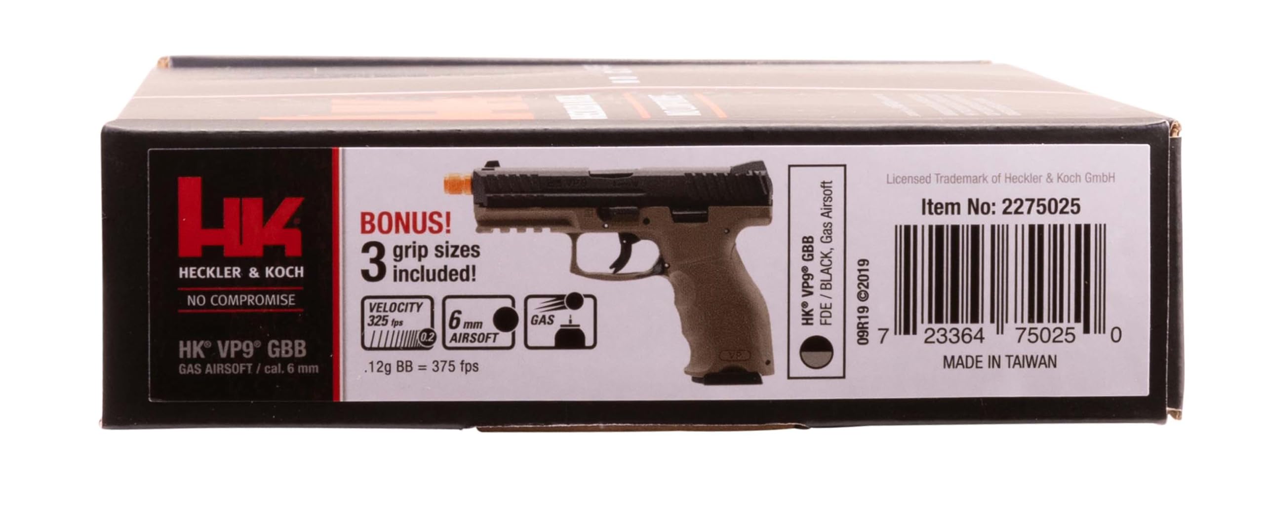 Elite Force HK Heckler & Koch VP9 GBB Blowback 6mm BB Pistol Airsoft Gun - Realistic Gas Blowback Airsoft Pistol for Training & Competitive Shooting