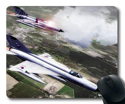 Premium Gaming Mouse Pad with Stitched Edges - Non-Slip Rubber Base for PC & Laptop - Perfect for Military Aircraft Enthusiasts & Fighter Workout Gamers - Office & Home Gaming Setup Accessory