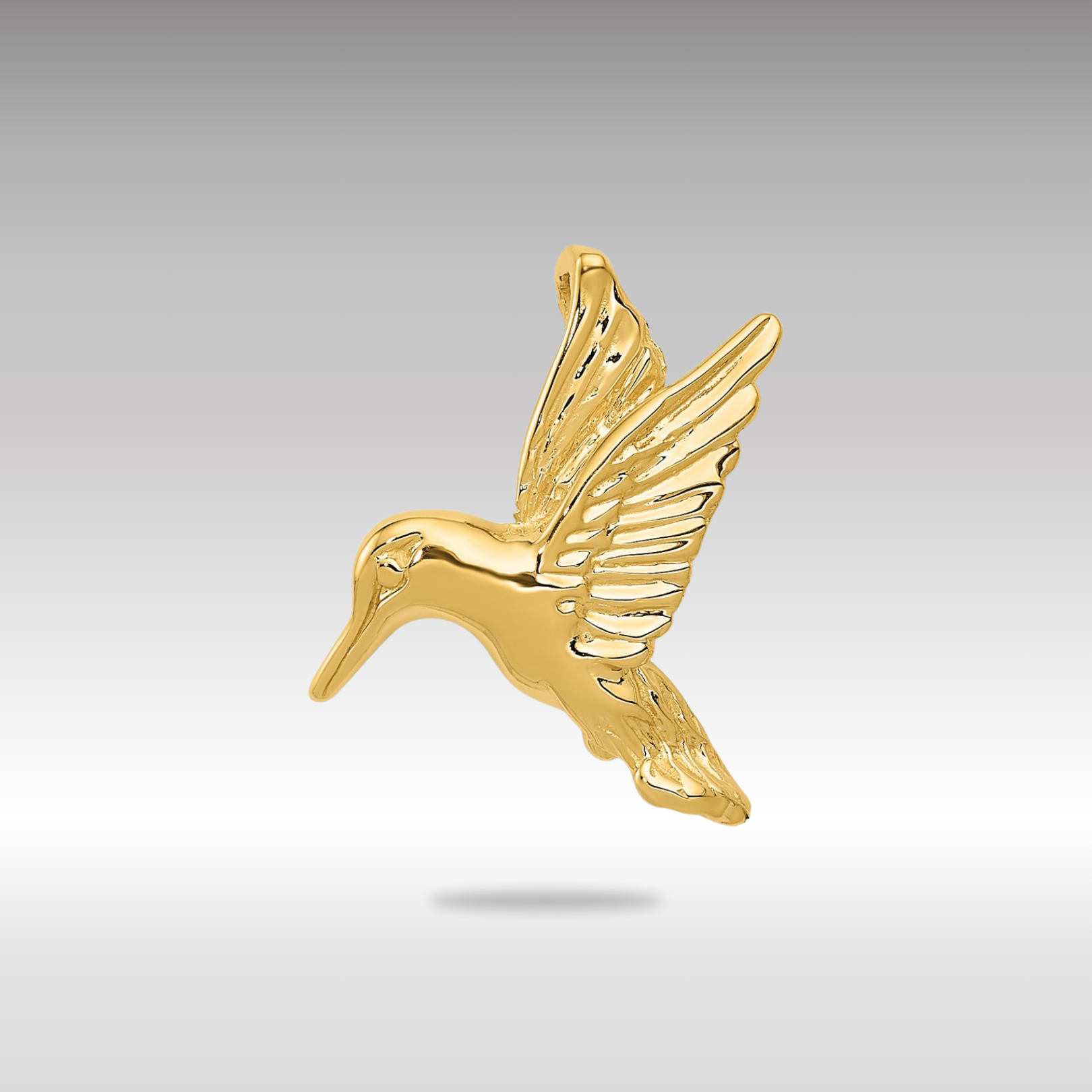 14K Gold Hummingbird Pendant Necklace - Elegant Slide Chain for Women | Perfect for Gifts, Parties & Special Occasions