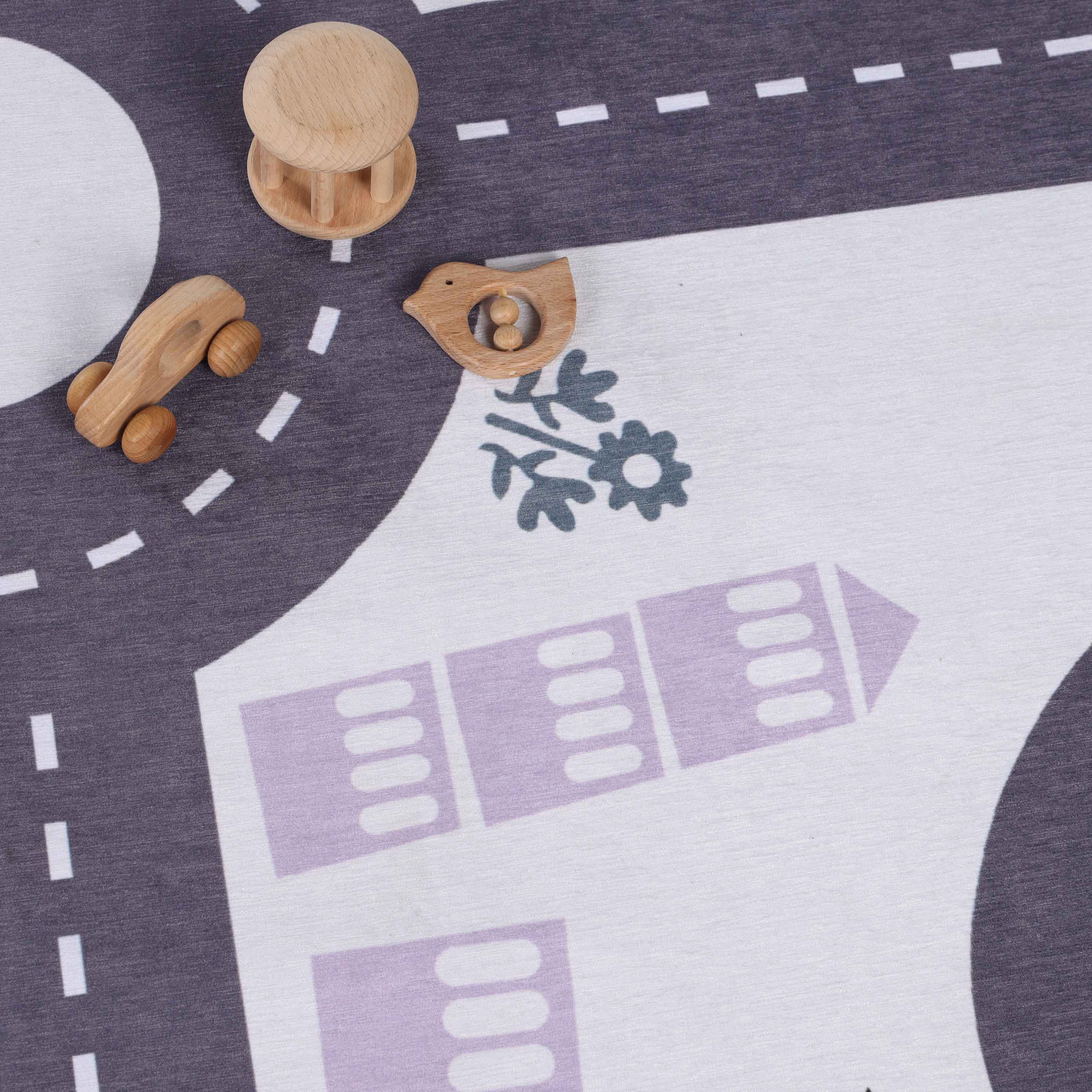 Non-Slip Kids Playroom Rug - Washable Nursery Carpet for Indoor Play Areas | Safe & Soft Floor Mat for Toddlers & Children's Rooms