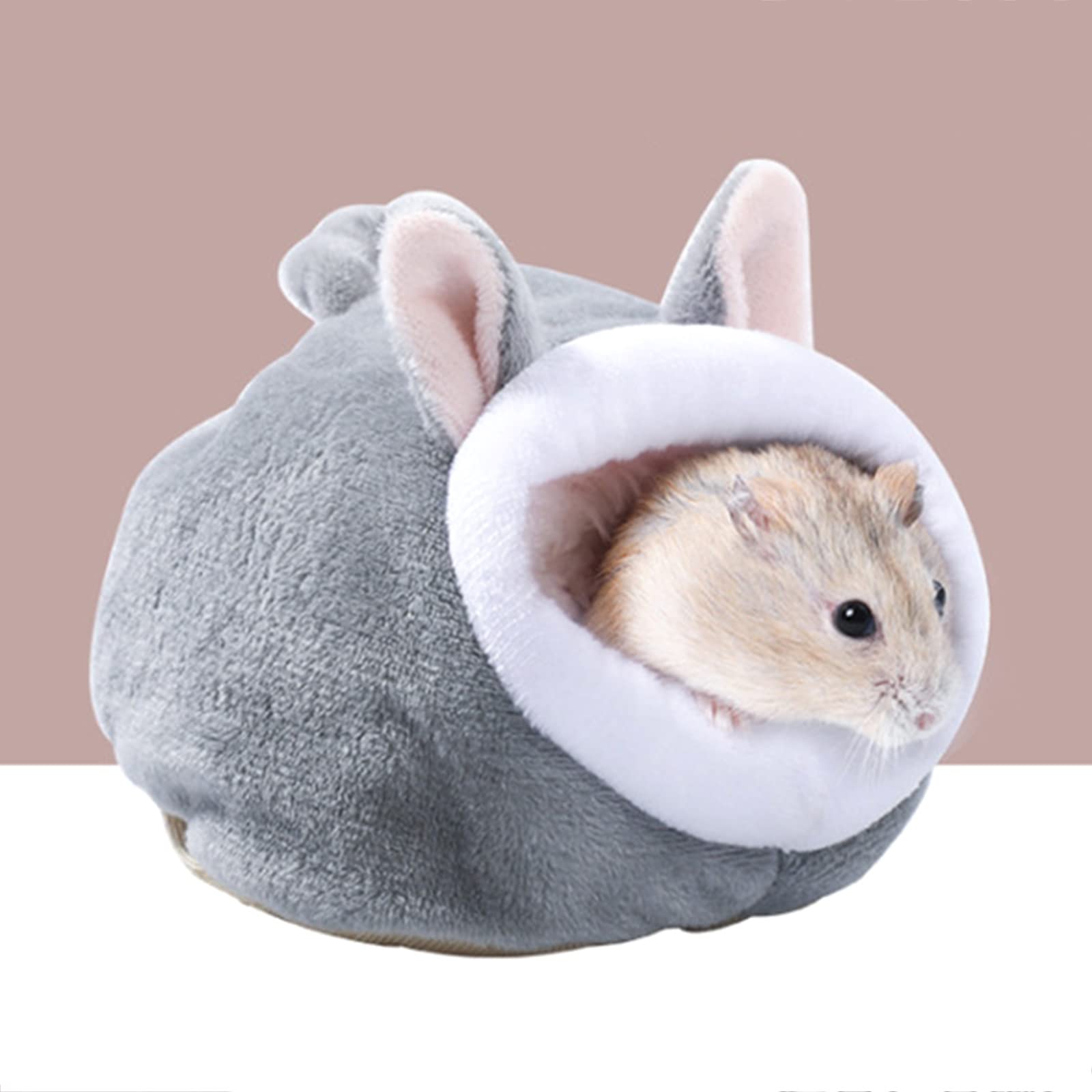 Cozy Winter Velvet Hamster Hammock Bed - Warm Small Pet Cage Sleep Nest for Guinea Pigs, Hedgehogs & Squirrels | Cage Accessories & Hideout Toy | Perfect for Small Animal Resting & Playtime in Cold Weather