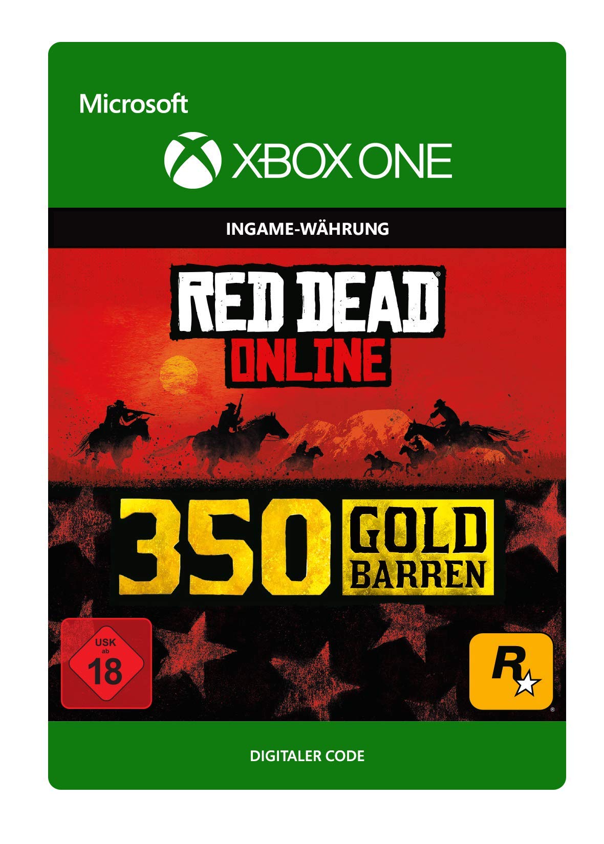Red Dead Redemption 2: 350 Gold Bars DLC - Xbox One Digital Download Code | Western Adventure Game Add-On for Enhanced Gameplay
