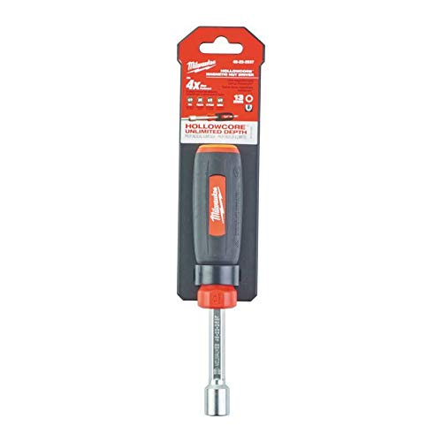 Milwaukee 48-22-2537 13mm Magnetic Nut Driver - Professional Screwdriver Bit for Fastening & Assembly | Ideal for Construction, Automotive & DIY Projects