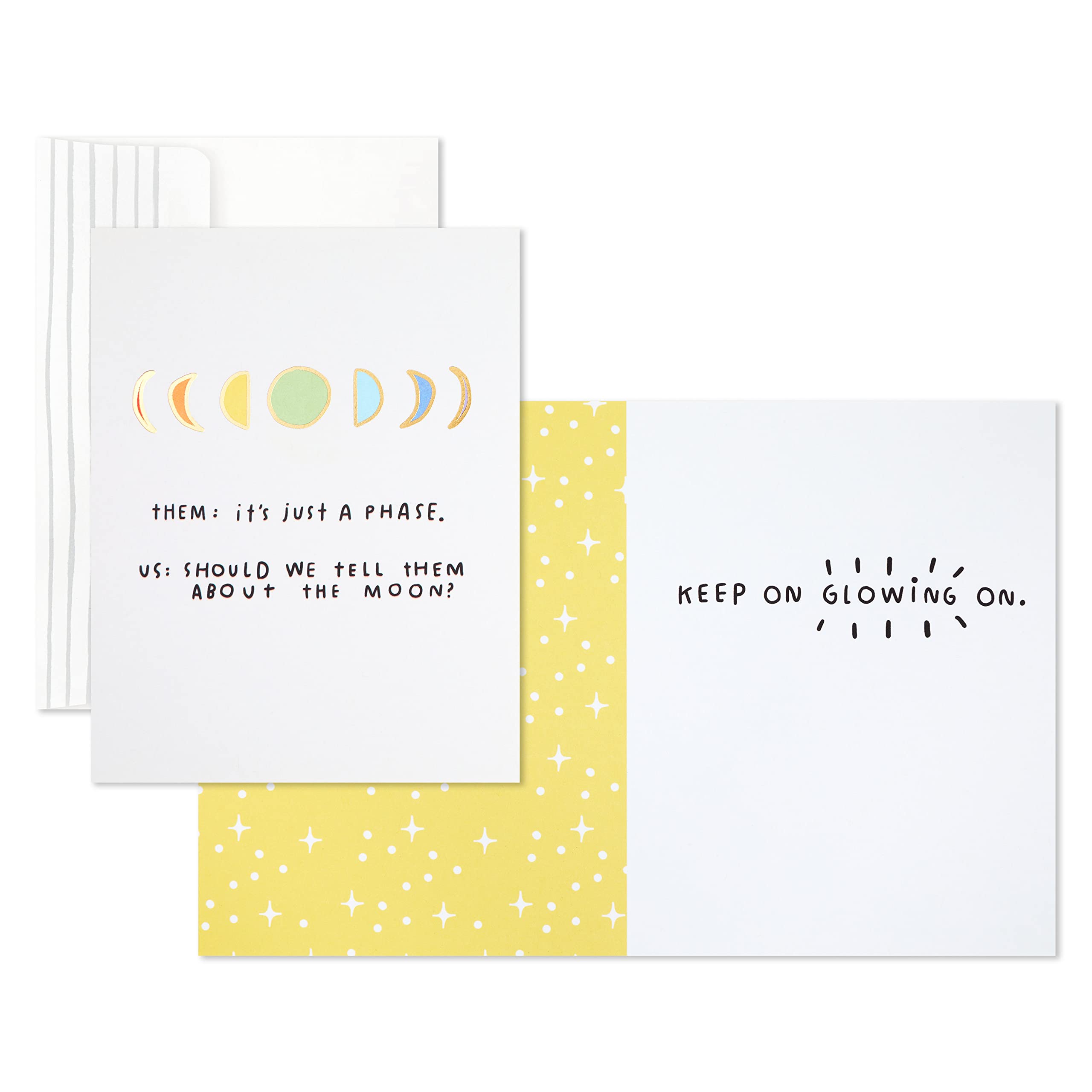Hallmark Good Mail Pack of 2 Pride Cards - Encouragement & Friendship Greeting Cards (Keep Glowing) - Perfect for LGBTQ+ Celebrations, Friend Support & Motivational Gifts