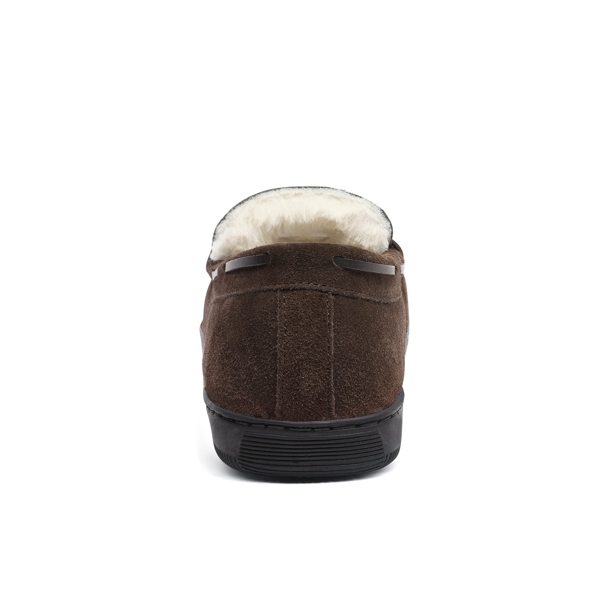 DREAM PAIRS Men's Moccasin Slippers - Soft Fuzzy Plush House Shoes with Fleece Lining for Indoor & Outdoor Comfort - Cozy Loafers for Home, Office, and Travel