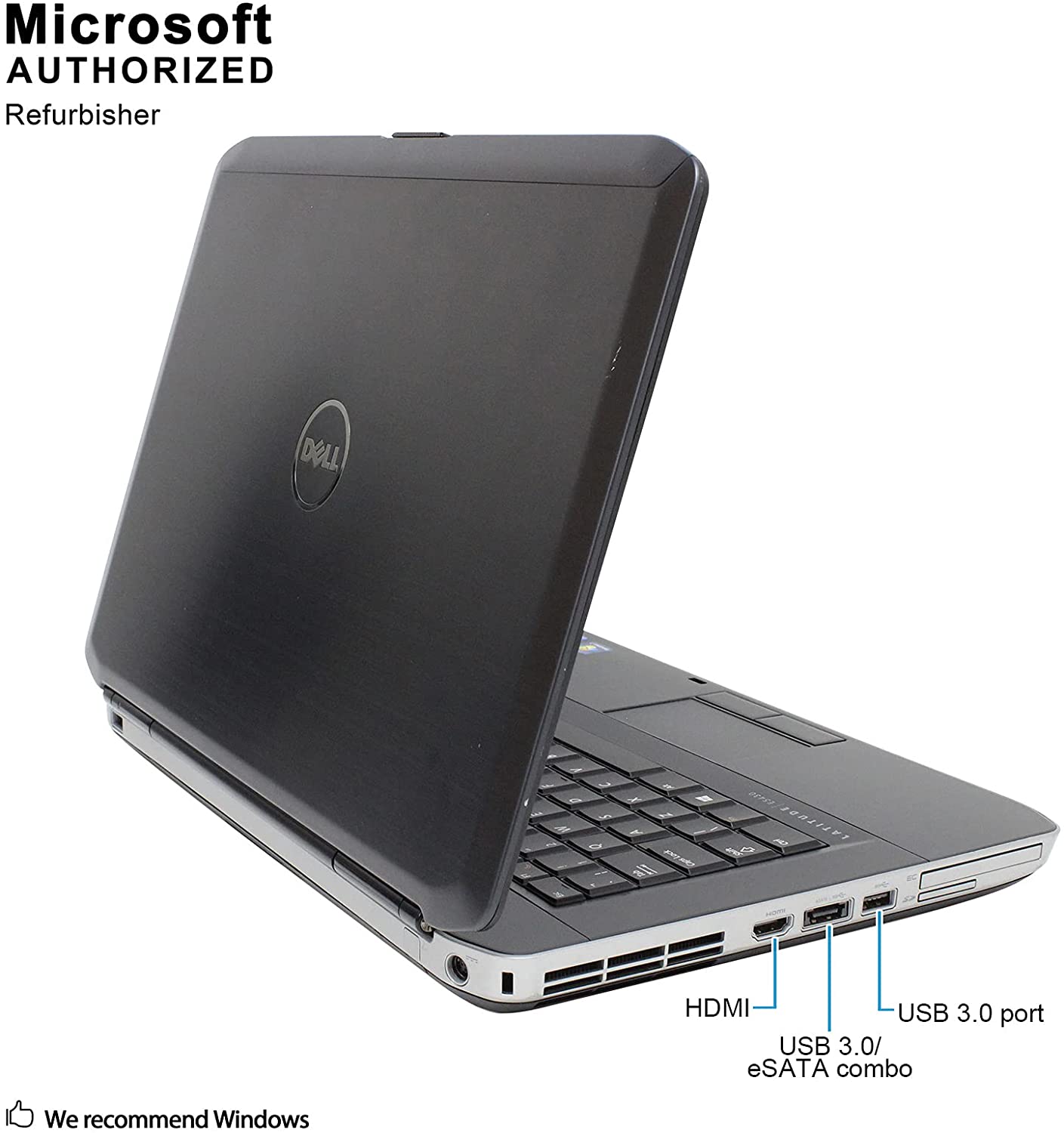 Refurbished Dell Latitude E5430 Laptop - Intel Core i3 2.3GHz, 8GB RAM, 128GB SSD, Windows 10 Pro | HDMI & DVD Drive | Dell Certified Grade A with Warranty | Perfect for Business, Office & Remote Work