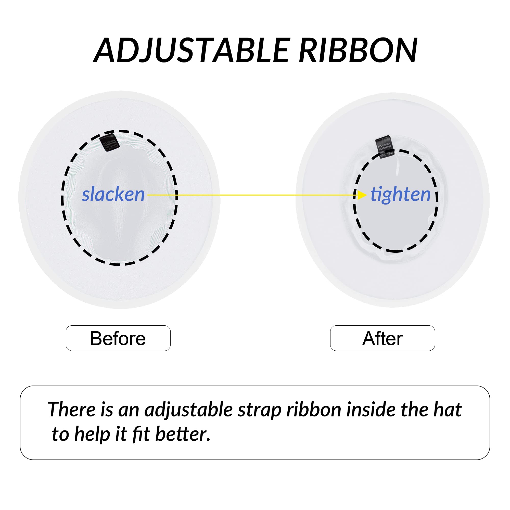 Stylish KUJUHA Wide Brim Fedora Hat for Women & Men - Summer Sun Protection & Fashion Accessory for Beach, Travel, and Outdoor Activities