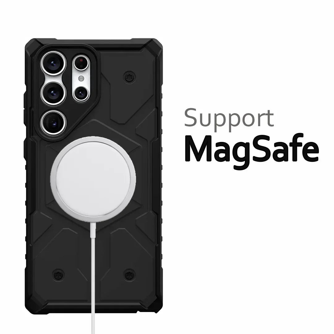 UAG Shockproof Galaxy S25 Ultra Magsafe Rugged Magnetic Case - Protective Cover for Samsung Galaxy S25 Ultra with Strong Magnets - Perfect for Outdoor Adventures, Work & Daily Use