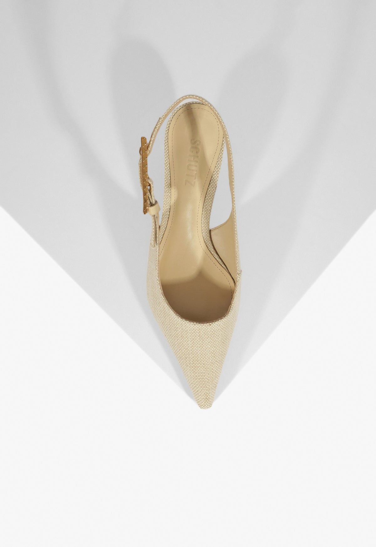 Ciara Mid Heel Stiletto Pump Shoes for Women - Beige Elegant Pointed Toe Pumps for Office, Party & Special Occasions