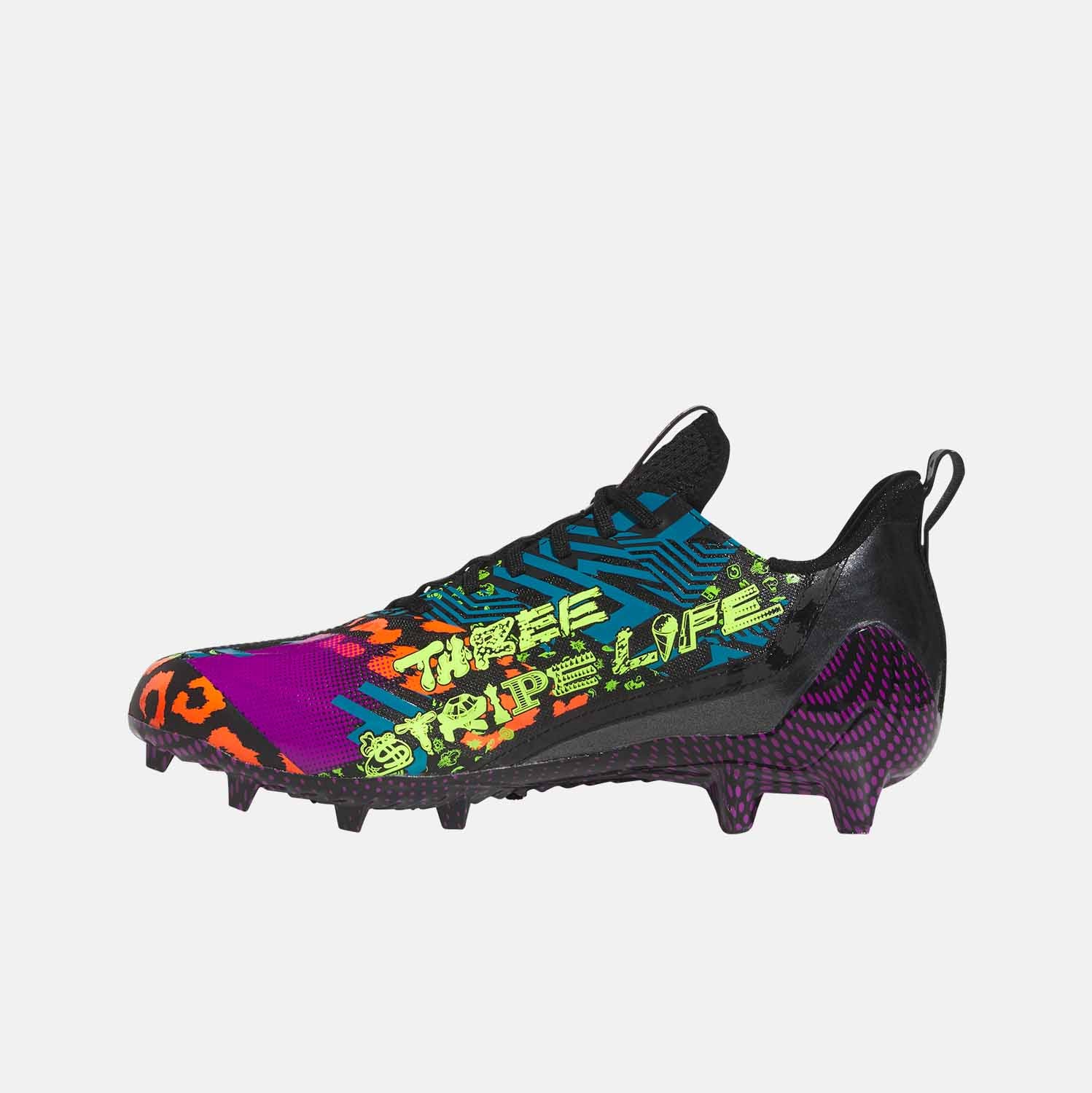 Adidas Adizero 12.0 Low Mismatch Football Cleats for Men - Lightweight Soccer Shoes with Enhanced Traction - Perfect for Turf & Field Games, Training, and Competitive Matches