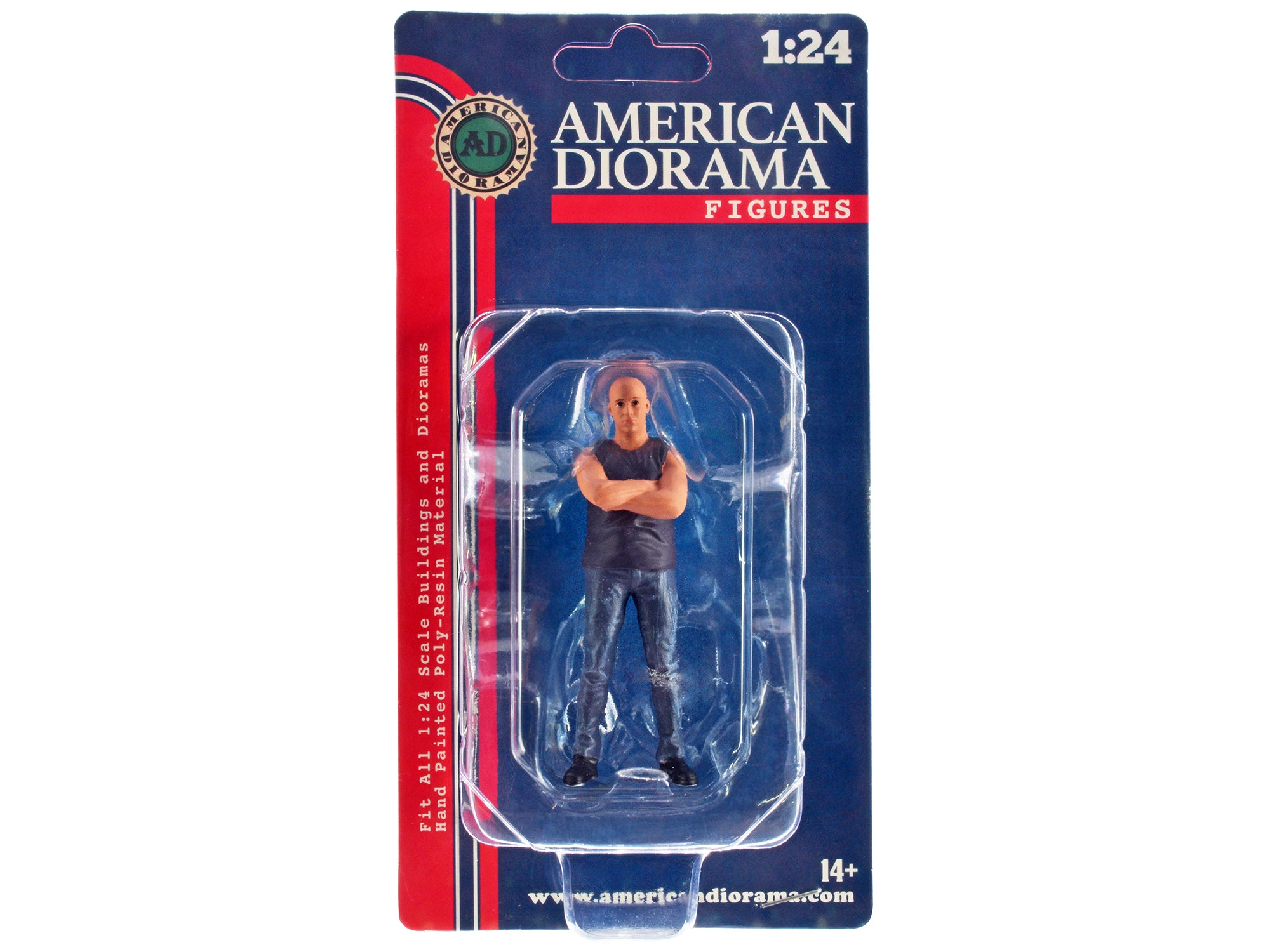 1/24 Scale Model Car Meet 3 Figurine Set - Realistic Miniature Figures for Diecast Car Displays by American Diorama - Perfect for Model Car Shows, Diorama Scenes & Collector Displays