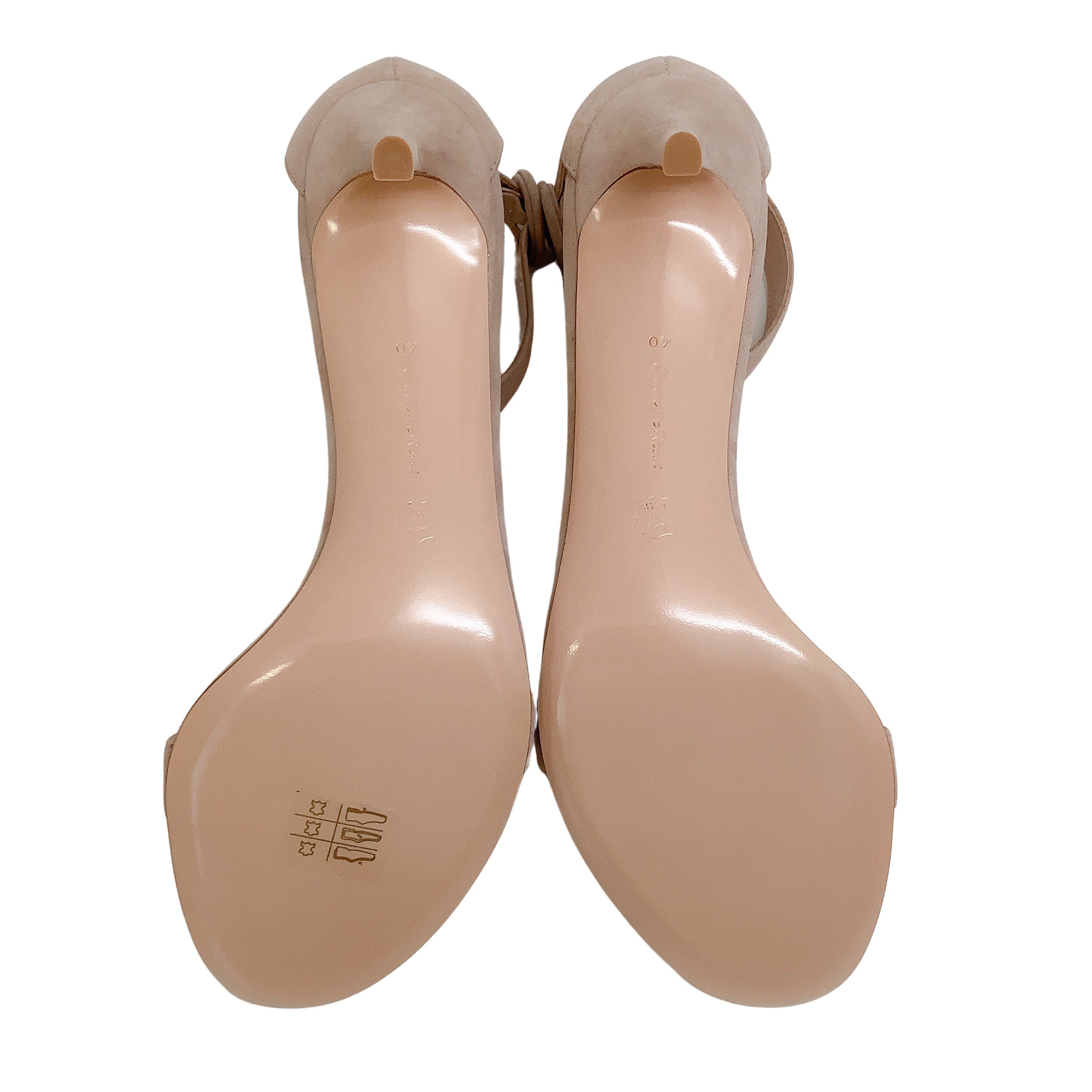 Gianvito Rossi Oil Rosa Portofino 70mm Leather Sandals - Women's Luxury High Heel Open-Toe Shoes for Summer, Weddings & Evening Events