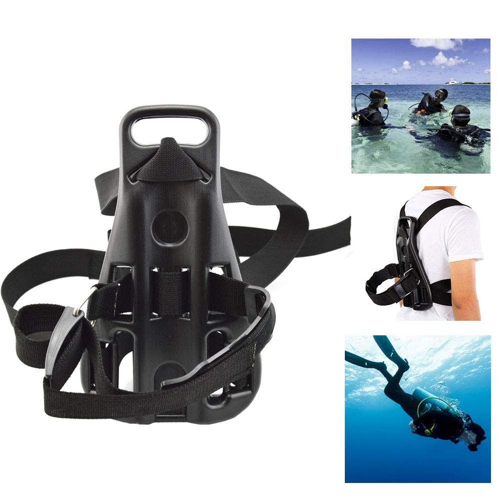 **Scuba Diving Tank Backpack Holder – Adjustable Oxygen Cylinder Bracket for Underwater Sports & Scuba Diving – Perfect for Dive Trips, Spearfishing & Marine Exploration**