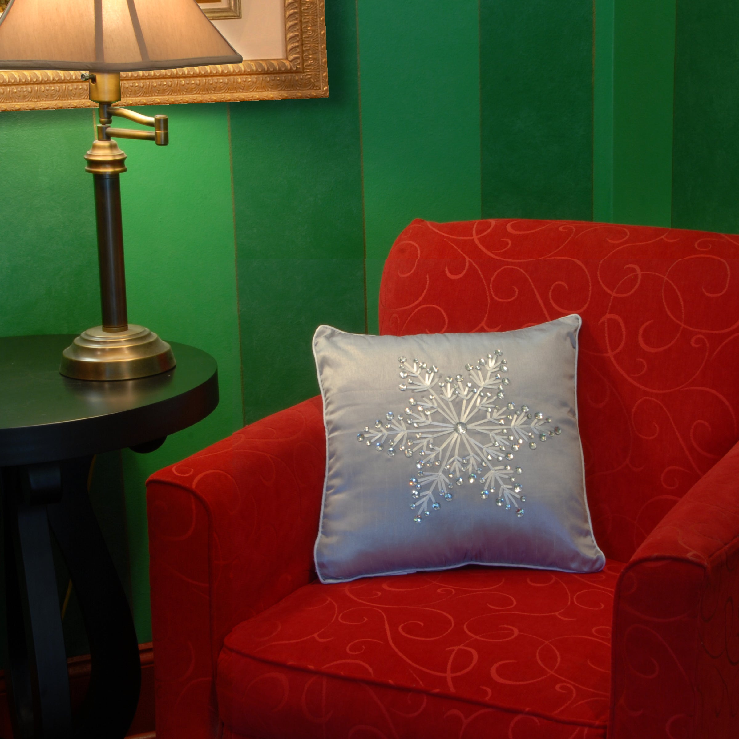 16 Inch Snowflake Pillow - Soft & Cozy Winter Decor for Home, Bedroom, or Christmas Holiday Decoration