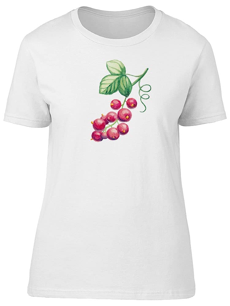 Stylish Red Watercolor Currant T-Shirt for Women - Perfect for Casual Outfits, Summer Fashion & Everyday Wear