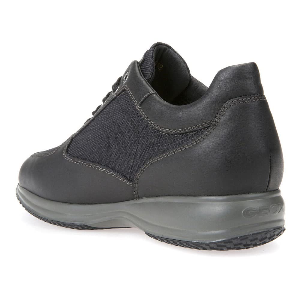 Geox Men's Happy A Low Top Sneakers - Breathable Casual Shoes for Walking, Running & Everyday Wear - Lightweight Comfortable Footwear for Men