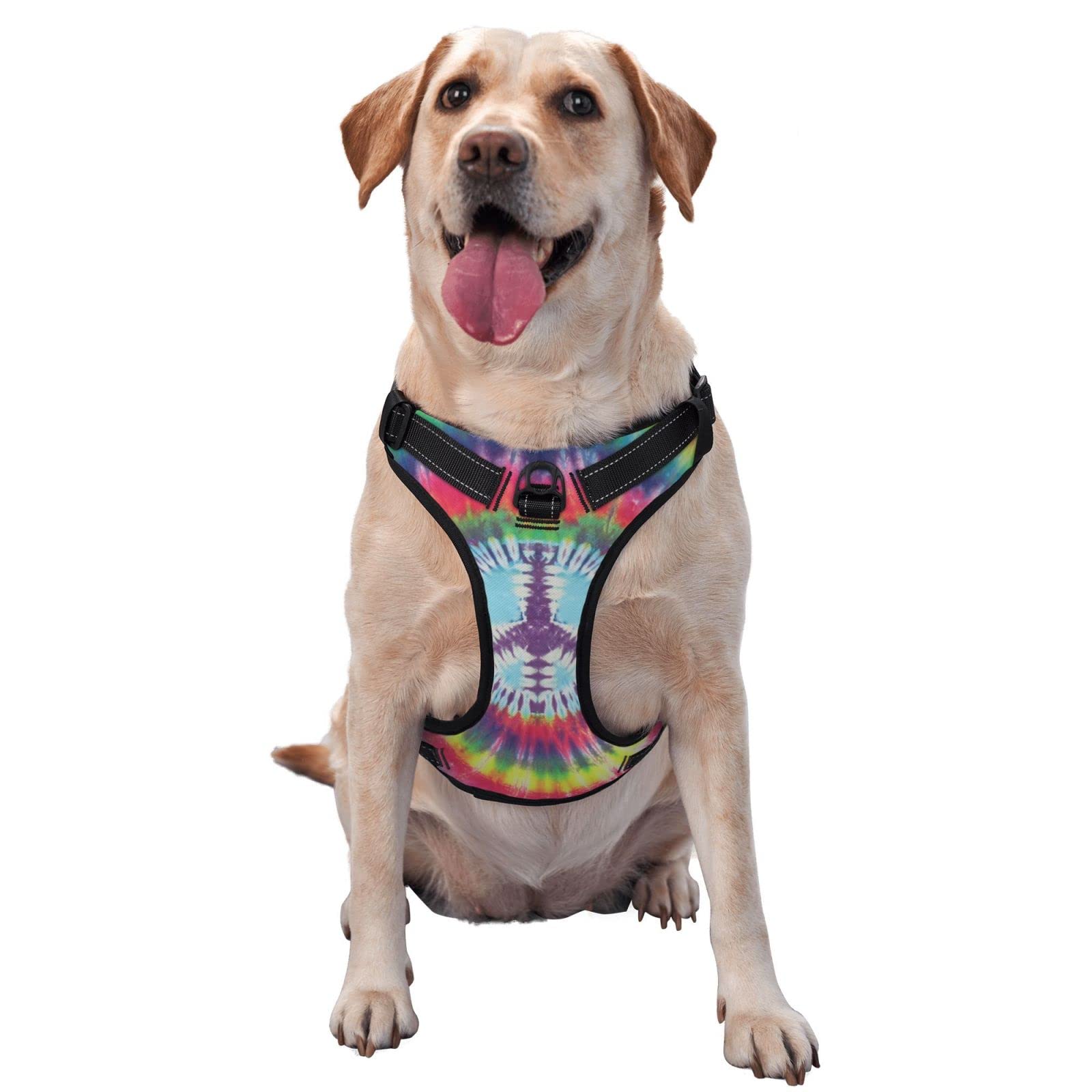 No Pull Dog Safety Harness with Leash Clip Set - Reflective & Breathable Adjustable Pet Vest for Puppy Training & Walking - Perfect for Outdoor Adventures & Nighttime Safety