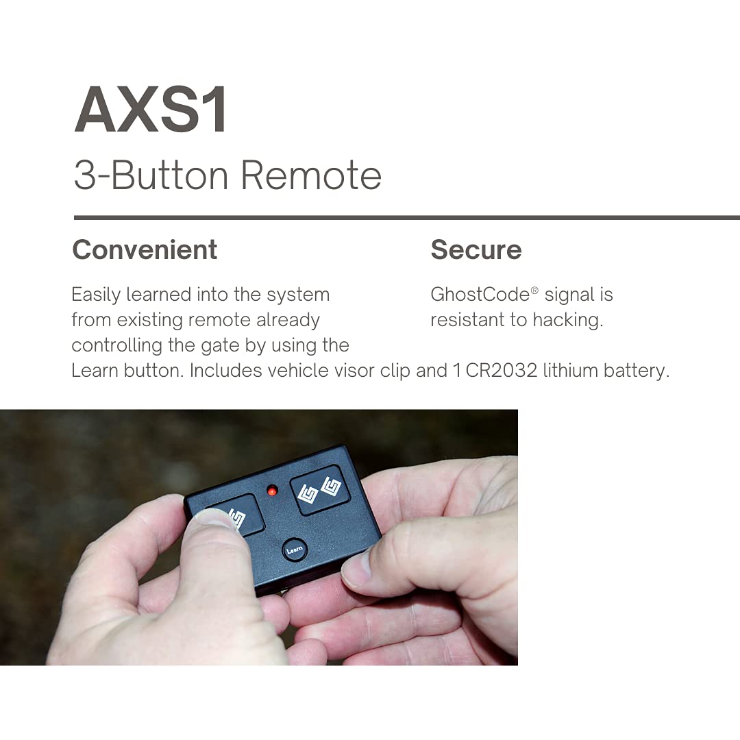 Ghost Controls Extra Wireless Remotes Bundle - Premium Replacement Remote for Automatic Gate Openers | Perfect for Driveway Security & Home Automation Systems