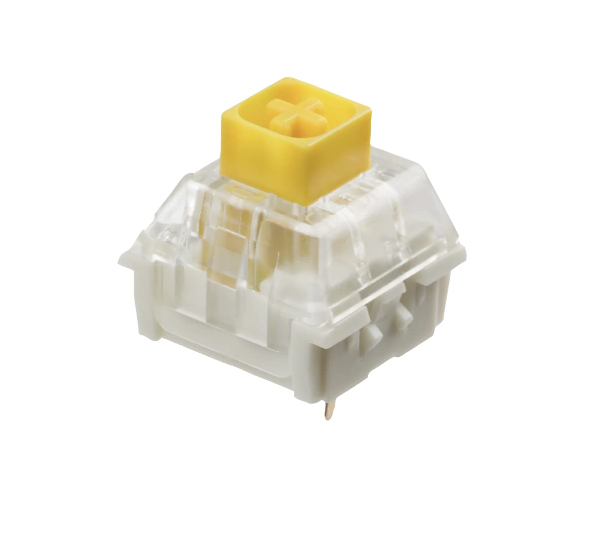 Kailh Box Dark Yellow Mechanical Keyboard Switches - 10 Pcs Plate Mounted for Gaming Keyboards | Premium Tactile Switches for Esports, Typing & PC Gaming Enthusiasts