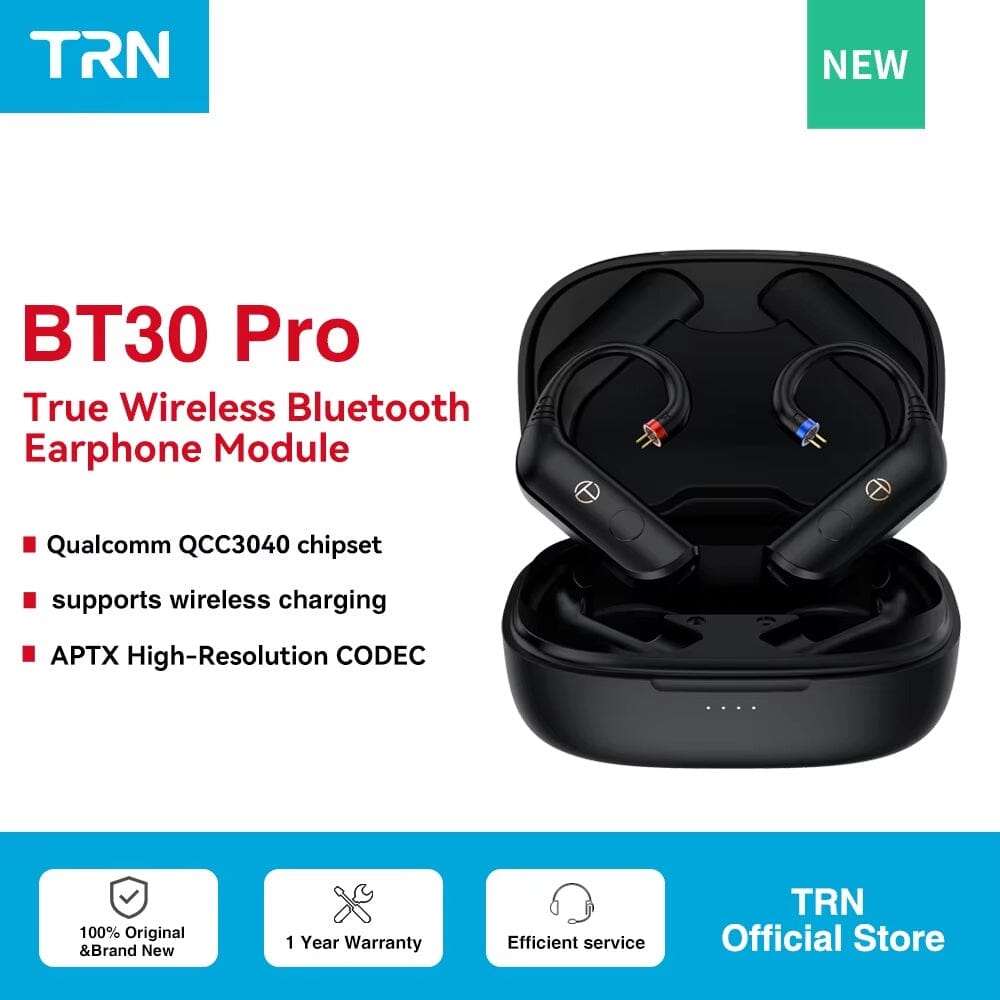 TRN BT30 / BT30PRO TWS Bluetooth Earphone Module - Wireless Earbuds for Gym, Running & Travel | Hi-Fi Sound, Secure Fit & Long Battery Life