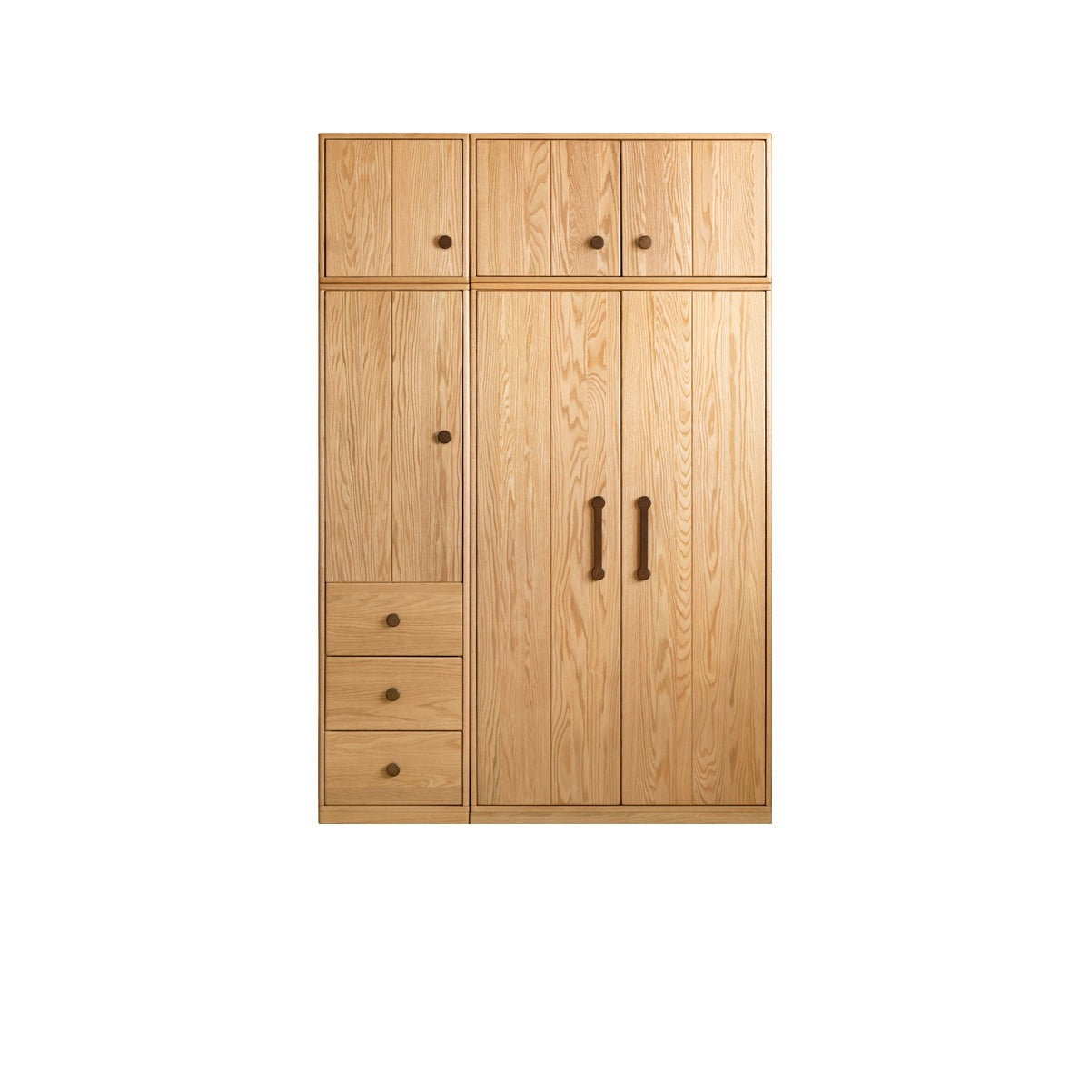 Solid Oak Wood Kids Wardrobe - Durable & Stylish Children's Closet Organizer for Bedroom, Nursery, or Playroom Storage