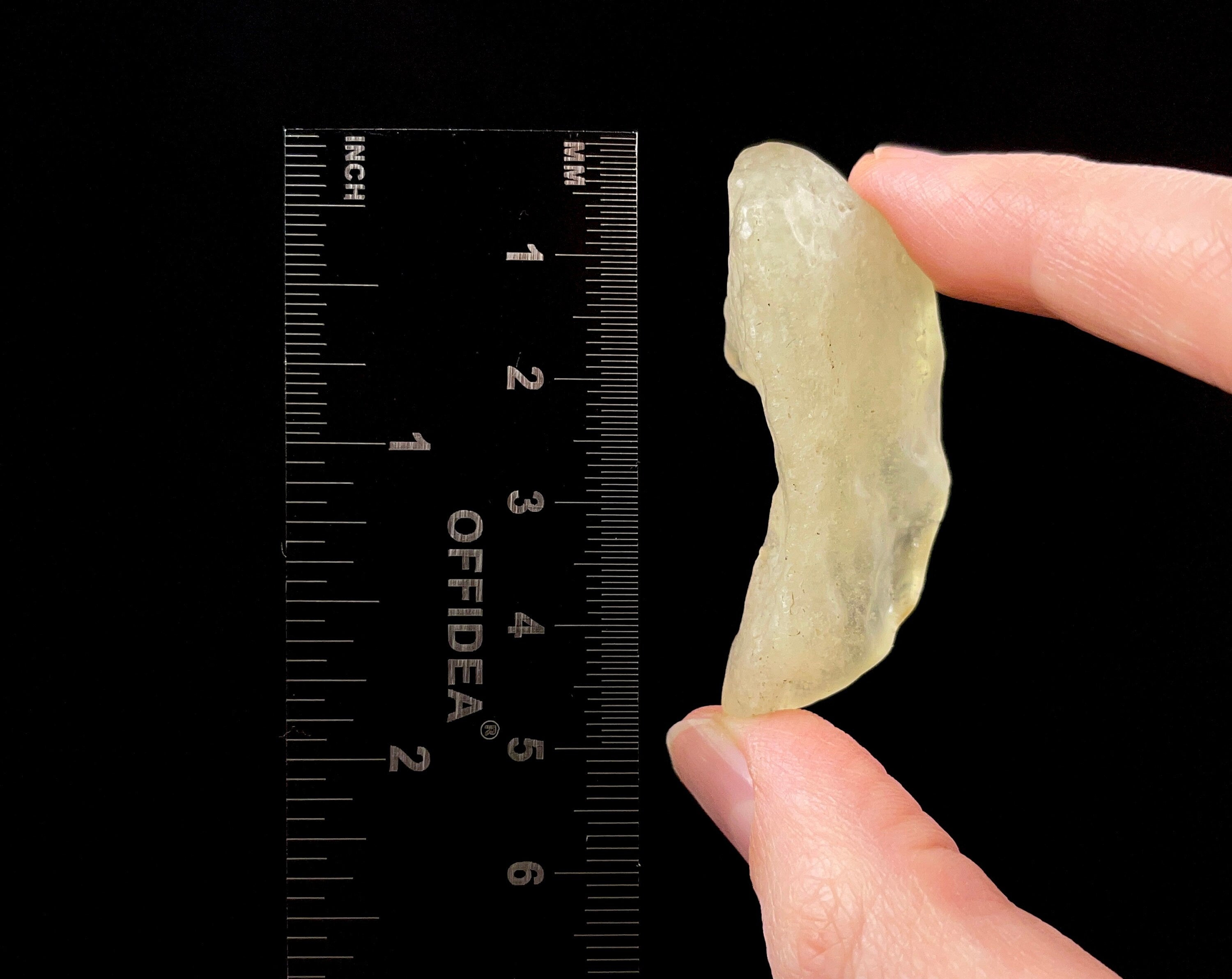Libyan Desert Glass Raw Crystal - Rare B Grade Natural Rock & Mineral Specimen for Collectors, Unique Gift & Home Decor | Perfect for Healing Crystals Display, Meditation Space & Geological Collections