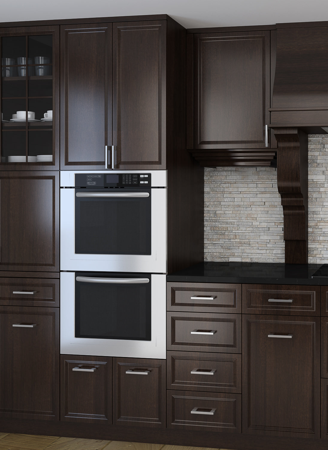 30 Inch Double Self-Cleaning Convection Oven - Perfect for Baking, Roasting & Family Meals | Large Capacity Countertop Oven for Home Kitchen
