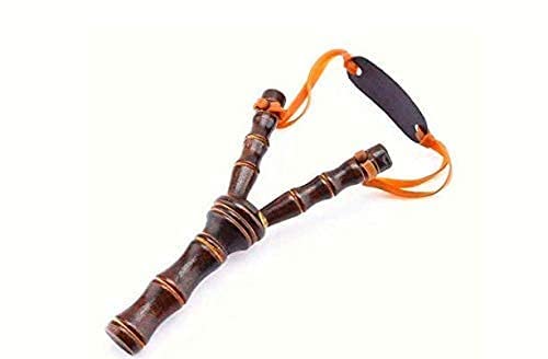 Krista Handmade Wooden Gulel Game for Kids - Traditional Ethiopian Archery Toy, Brown - Perfect for Outdoor Play, Cultural Education & Family Bonding Activities