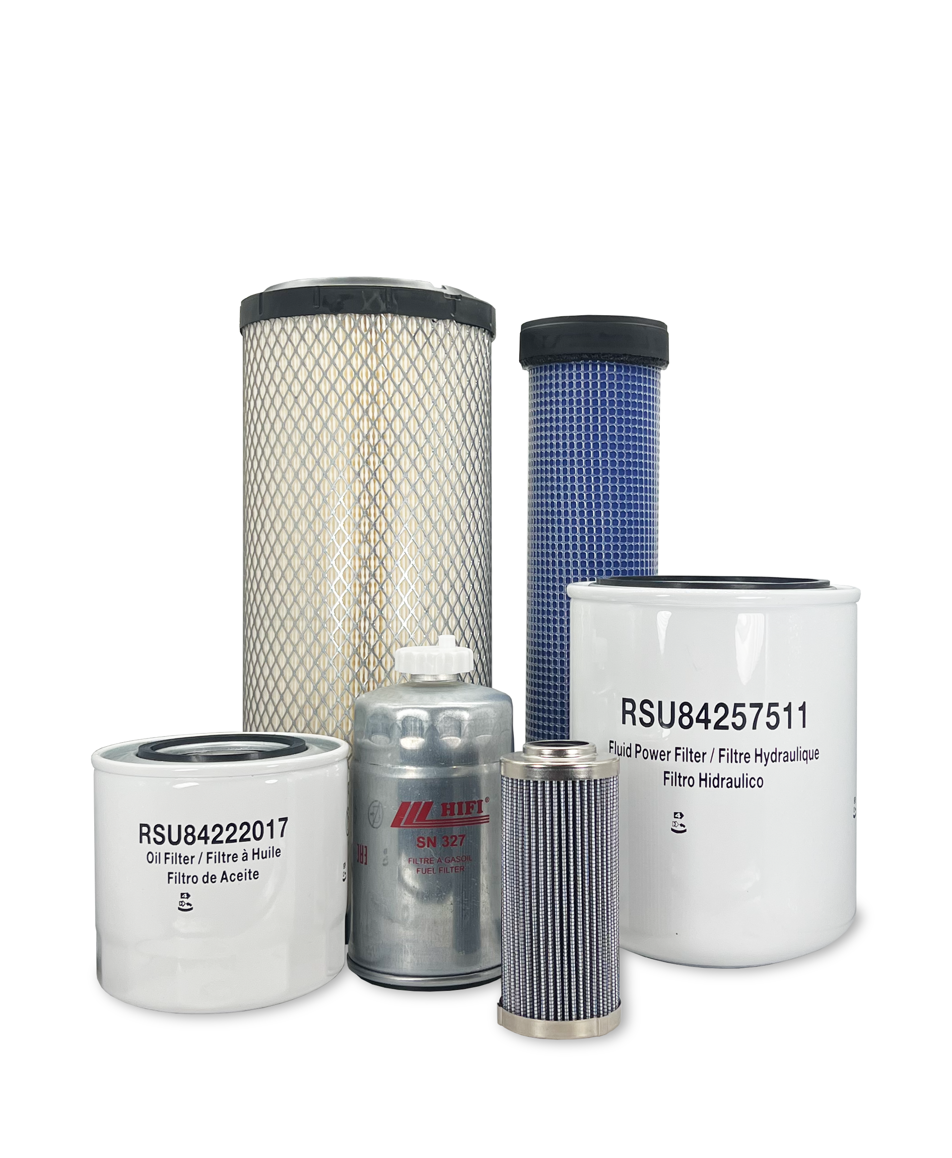 New Holland TN60DA Tractor Maintenance Filter Kit by HERO® - Air, Oil & Fuel Filters Replacement Set for Tractor Engine Protection & Performance