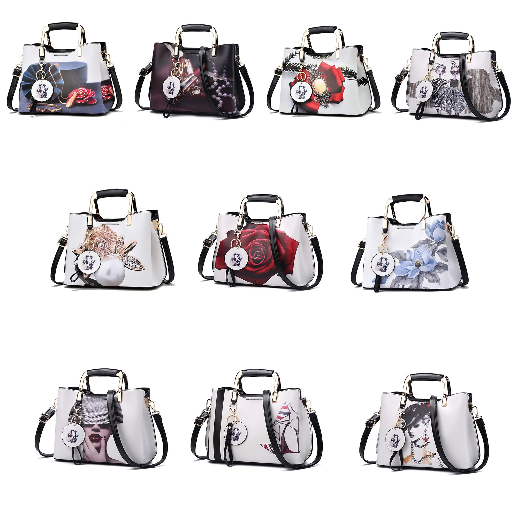 Women's Leather Handbags - Nevenka Top Handle Satchel & Shoulder Tote for Work & Travel