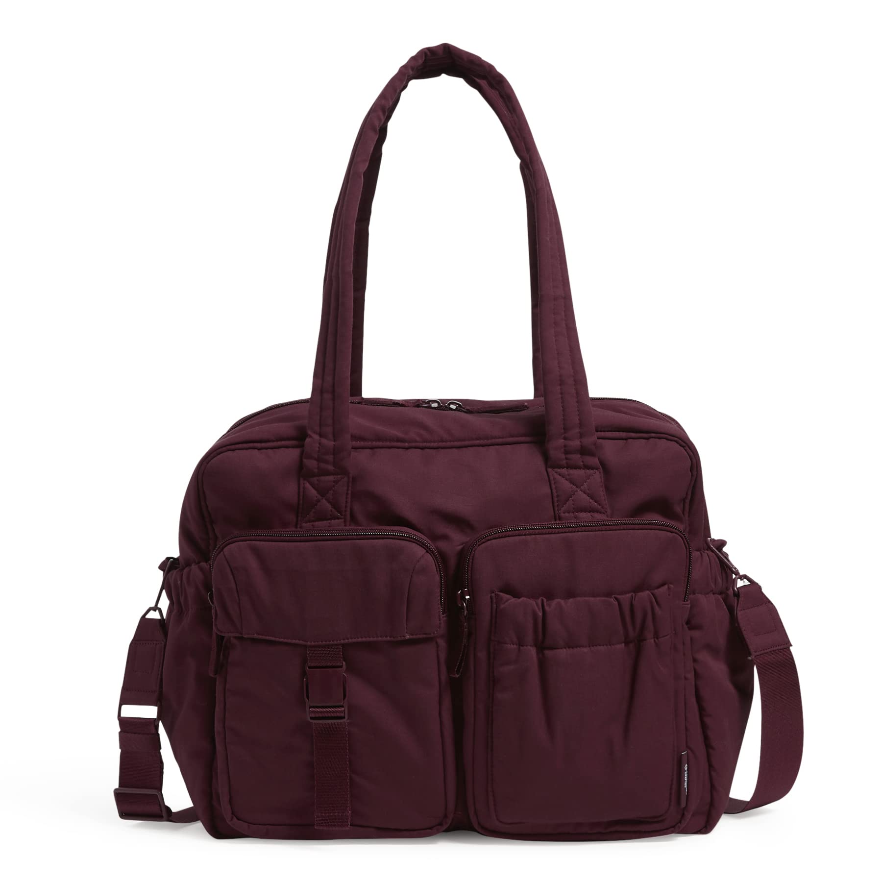 Vera Bradley Cotton Utility Oversized Tote Travel Bag - Large Durable Carryall for Women, Work, Gym & Weekend Getaways | Perfect for Commuting, Shopping & Beach Trips