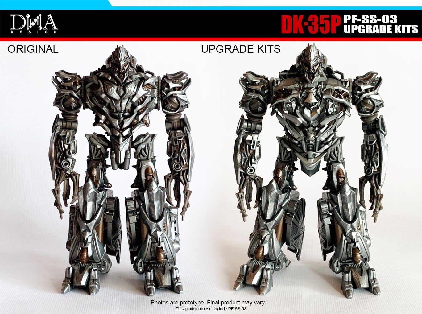 DNA Design DK 35P Upgrade Kit for PF SS 03 Megatron - Transformers Figure Enhancement Parts for Collectors - Perfect for Display and Customization