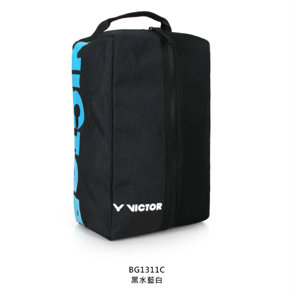 Victor BG1311C Shoe Bag - Waterproof Travel Shoe Organizer for Gym, Sports & Travel - Durable Black Shoe Storage Bag with Handle for Sneakers, Running Shoes & Athletic Gear