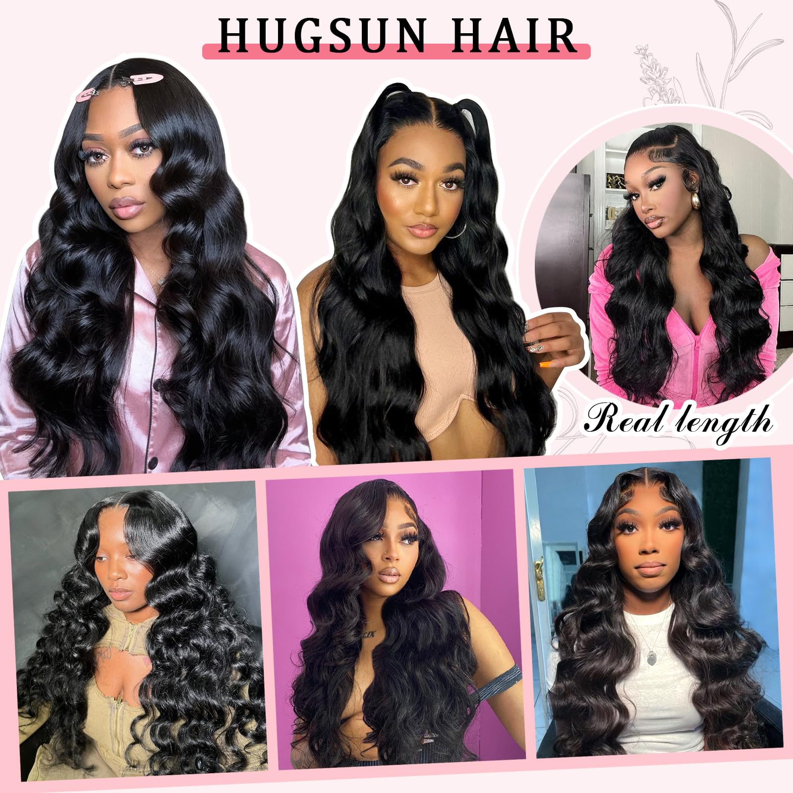 13x6 HD Lace Front Wigs Human Hair - 30 Inch Body Wave Glueless Wig 250% Density Pre-Plucked with Baby Hair (Natural Color) | Perfect for Daily Wear, Cosplay, and Special Occasions