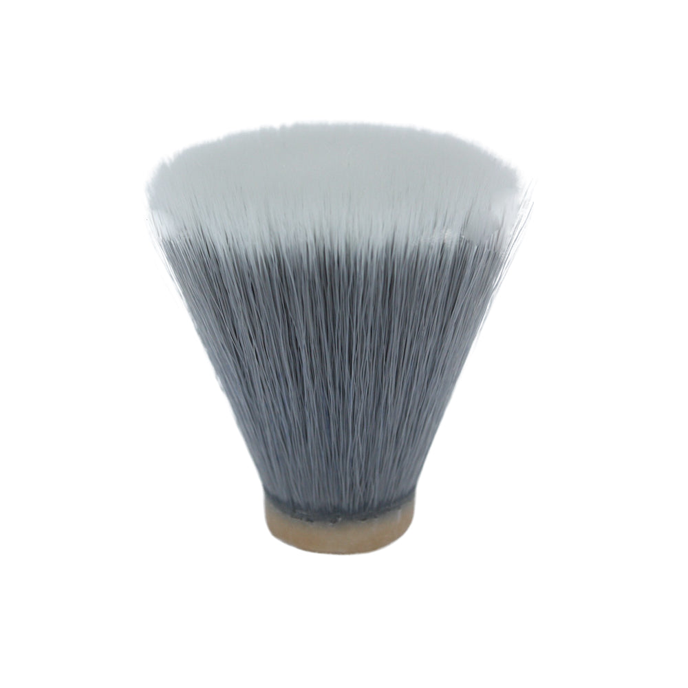24mm SilkSmoke™ Synthetic Shaving Brush Knot - Flat Top/Fan Hybrid for Wet Shaving & Beard Care | Premium Men's Grooming Tool for Lather & Exfoliation