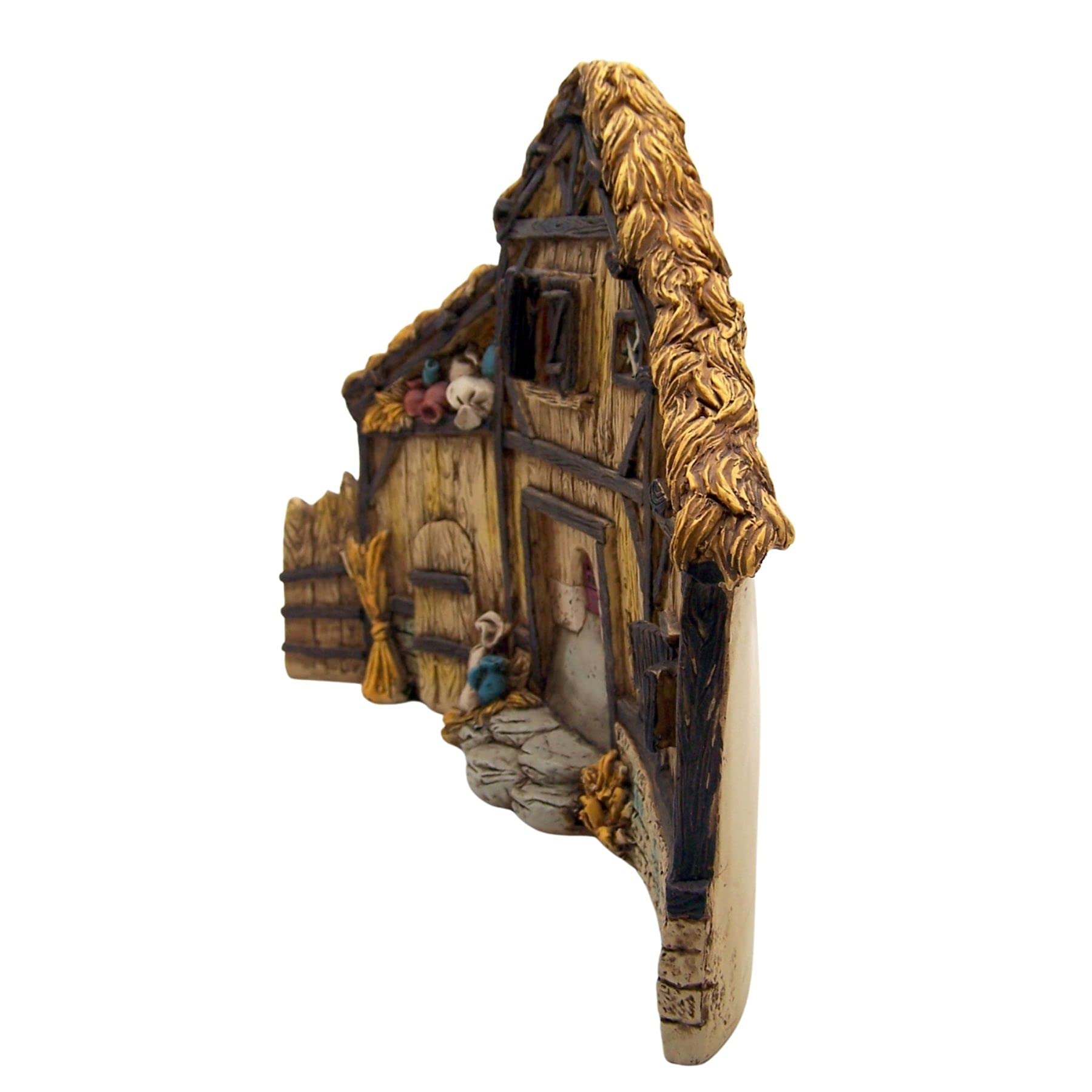 6 Piece Roman Nativity Set with Stable, Shepherd & Donkey - Perfect for Christmas Decorations, Home Nativity Displays & Holiday Gift Giving