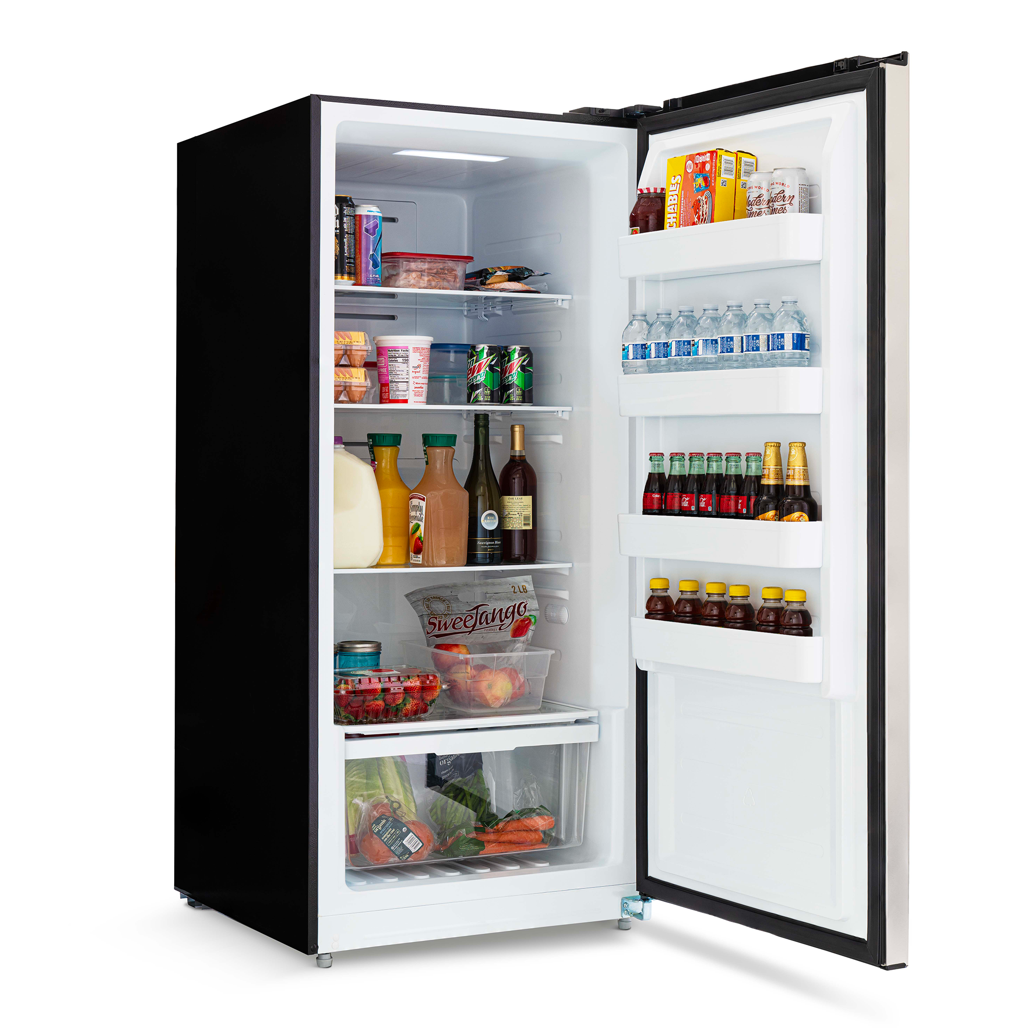 Newair® 13.8 Cu. Ft. Stainless Steel Upright Freezer - Energy Efficient Deep Freezer for Home, Restaurant & Commercial Use - Perfect for Storing Meat, Frozen Foods & Bulk Groceries