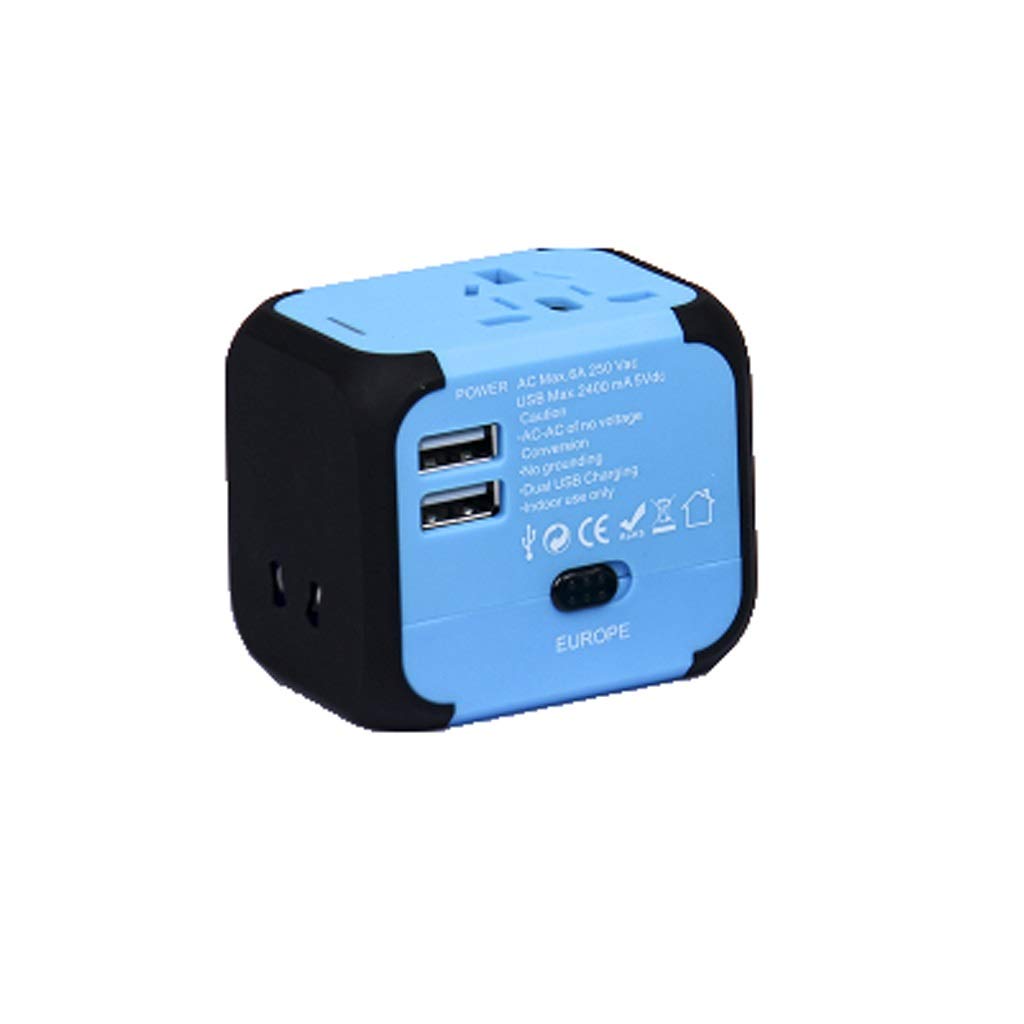 Universal Travel Power Adapter - Worldwide All-in-One Charger with USB Ports | International Plug Converter for USA Europe Asia | Perfect for Business Travelers & Vacationers