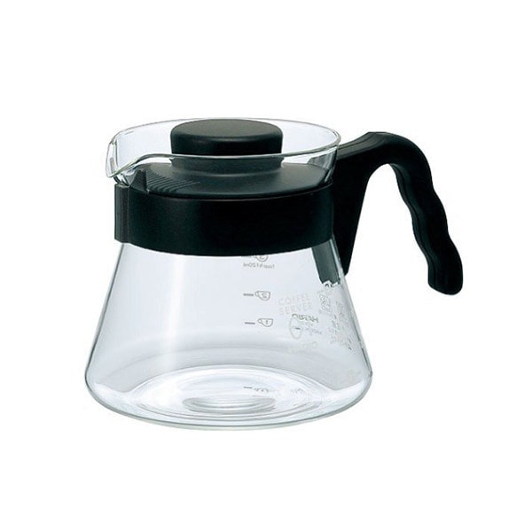 Hario V60 450ml Coffee Server - Durable Glass Carafe for Pour Over Coffee - Perfect for Home Brewing, Office Use & Specialty Coffee Shops
