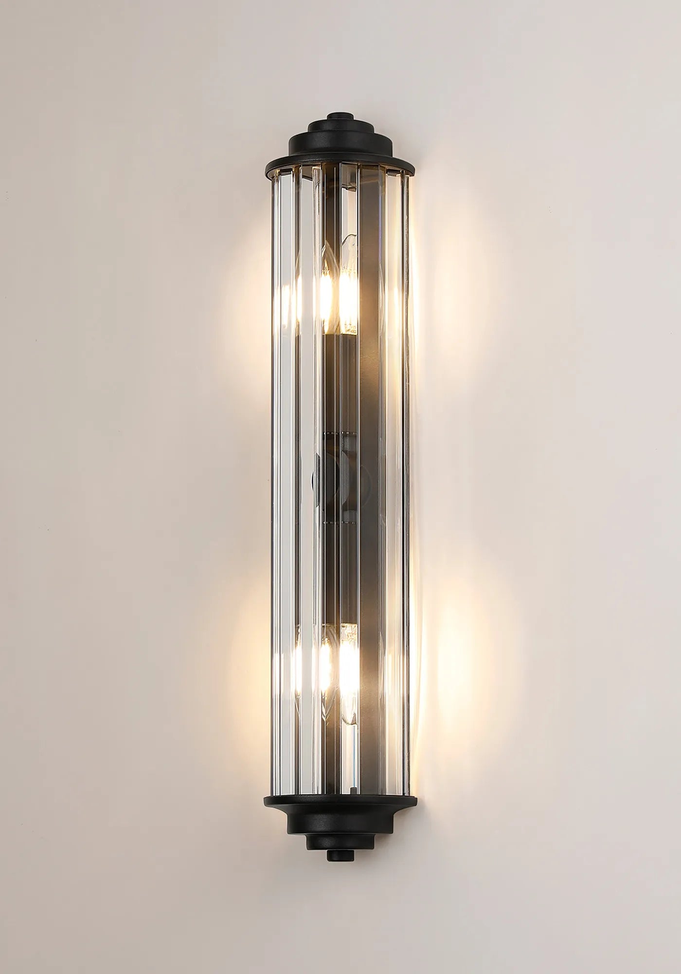 Alura 2 Light Crystal Wall Sconce - E14 Base - IP44 Rated - Multiple Color Options - Perfect for Bedroom, Bathroom & Hallway Lighting