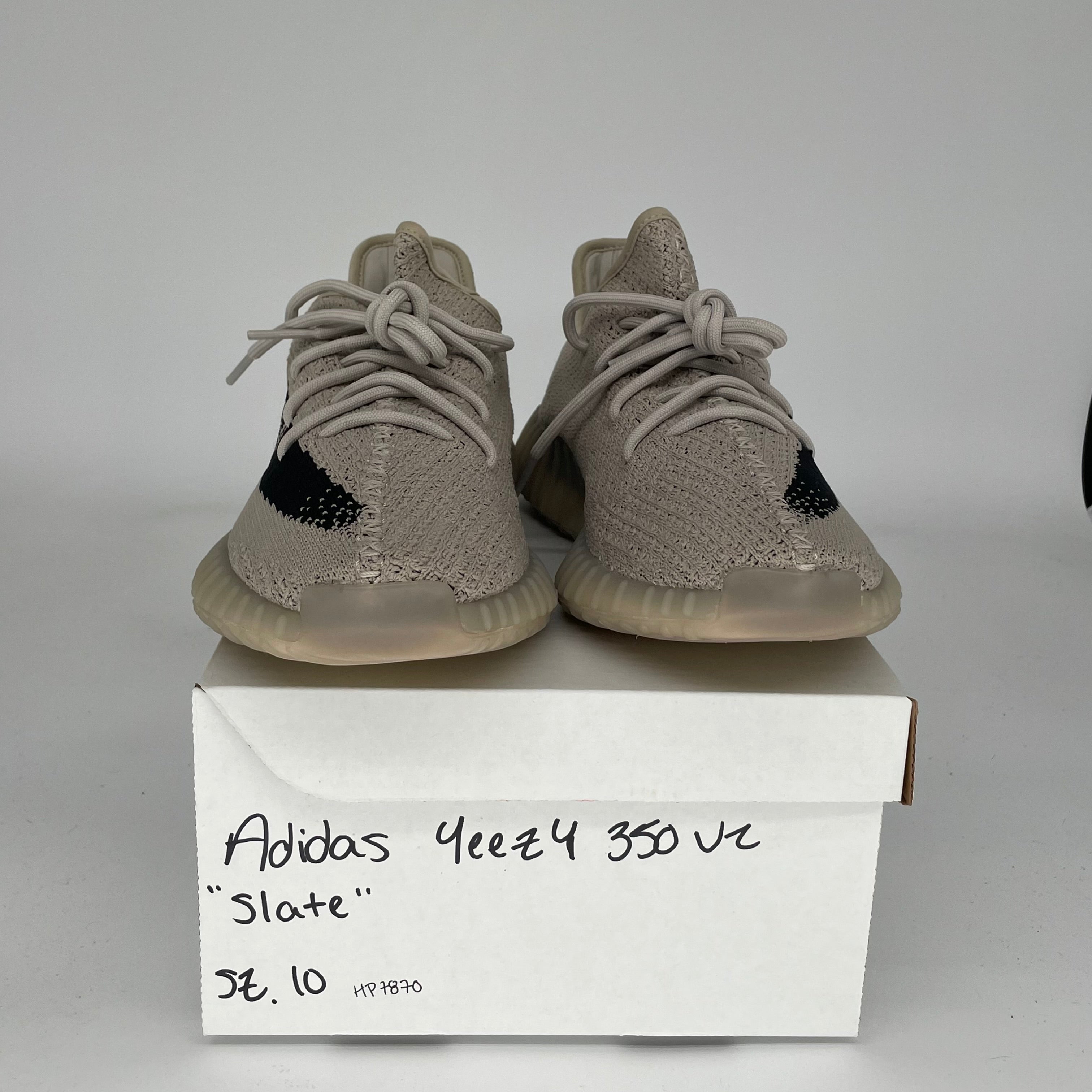 Adidas Yeezy Boost 350 V2 Slate Sneakers - Men's Size 10 (HP7870) | Comfortable Running Shoes for Casual Wear & Gym Workouts