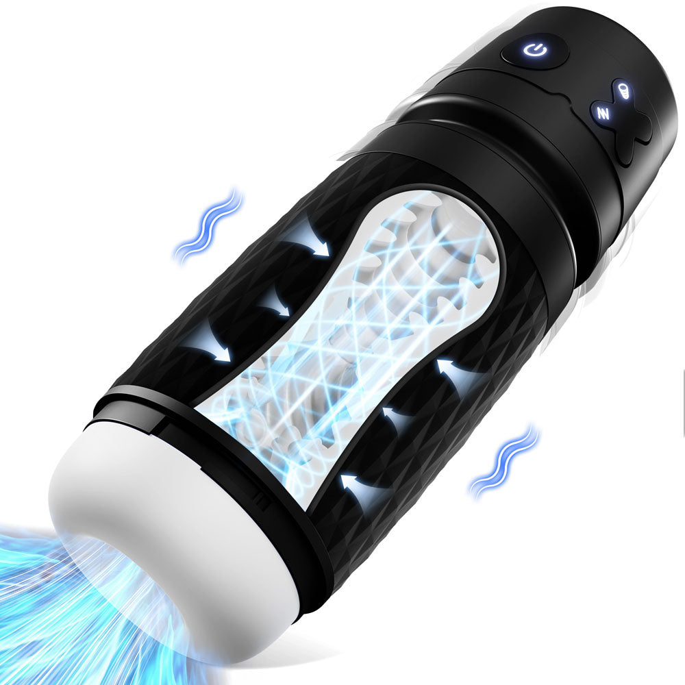 Cyberskin The Warrior - Automatic Male Masturbator with Vibration & Suction Technology - Perfect for Solo Pleasure and Discreet Adult Play