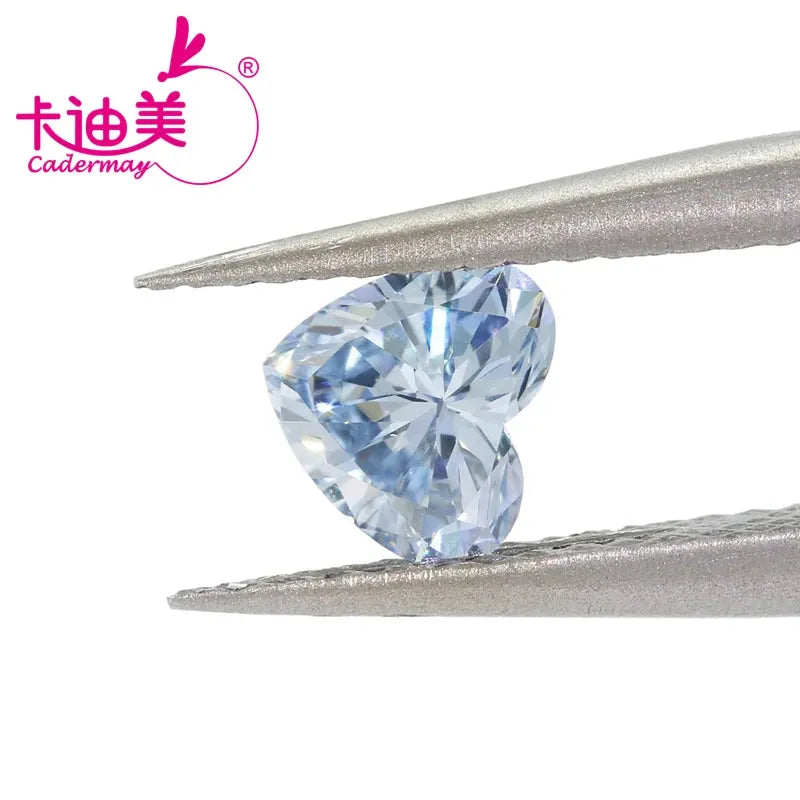 0.85 Carat VS1 Clarity Heart Cut Fancy Blue HPHT Lab Grown Diamond - Loose Stone for Engagement Rings, Necklaces & Jewelry Making