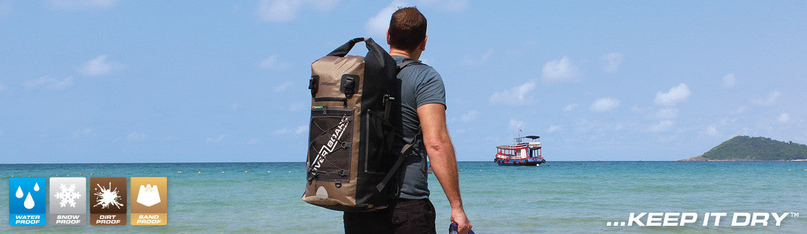 OverBoard Ultra Light Waterproof Backpack 50L - Perfect for Kayaking, Hiking & Beach Adventures - Durable Dry Bag for Outdoor Sports & Travel Gear