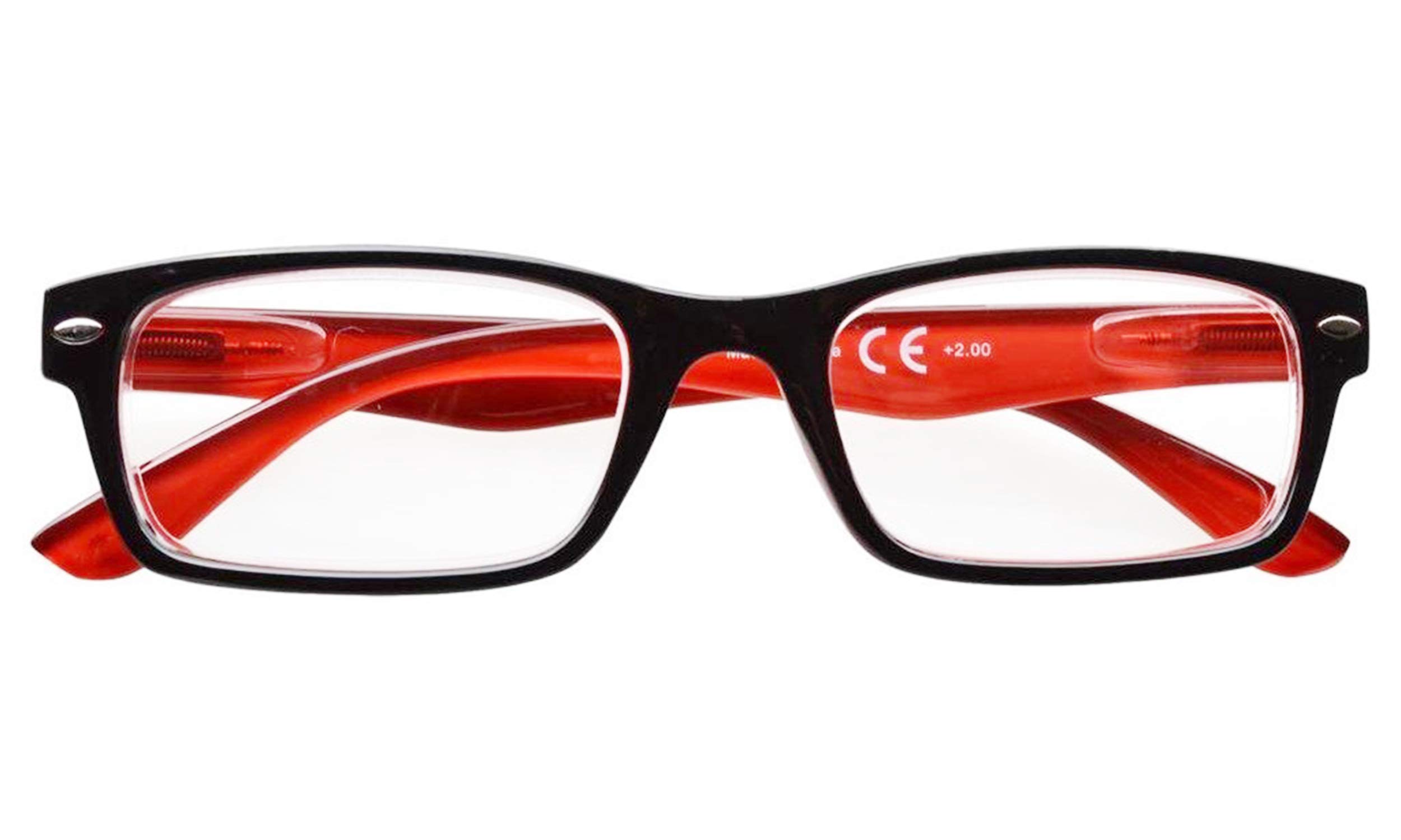 Classic Spring Hinge Reading Glasses for Women & Men - Lightweight Comfortable Readers for Books, Computers & Daily Use