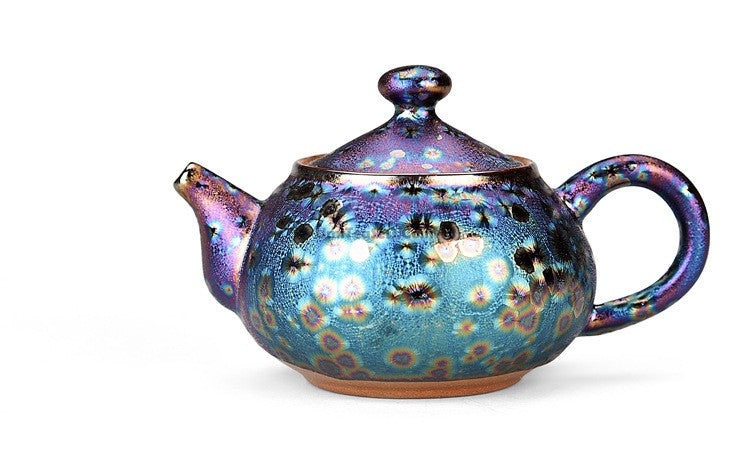 Elegant Peacock Tea Set for Afternoon Tea & Gifts - Handcrafted Porcelain Teapot with Cups & Saucers - Perfect for Home Decor, Bridal Showers & High Tea Parties