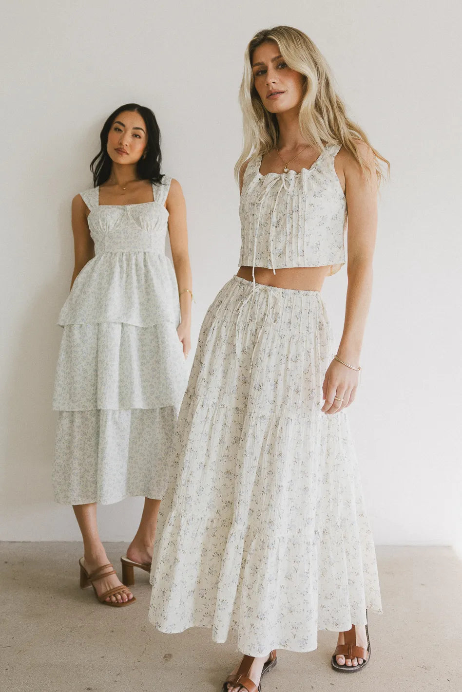Jenna Floral Print Midi Skirt for Women - A-Line Summer Skirt with Pockets, Boho Style, Comfortable & Stylish - Perfect for Beach, Vacation, and Casual Outings